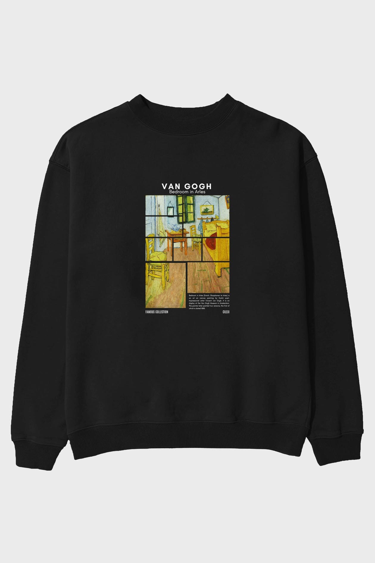 Van Gogh ön Baskılı Oversize Sweatshirt Erkek Kadın Unisex