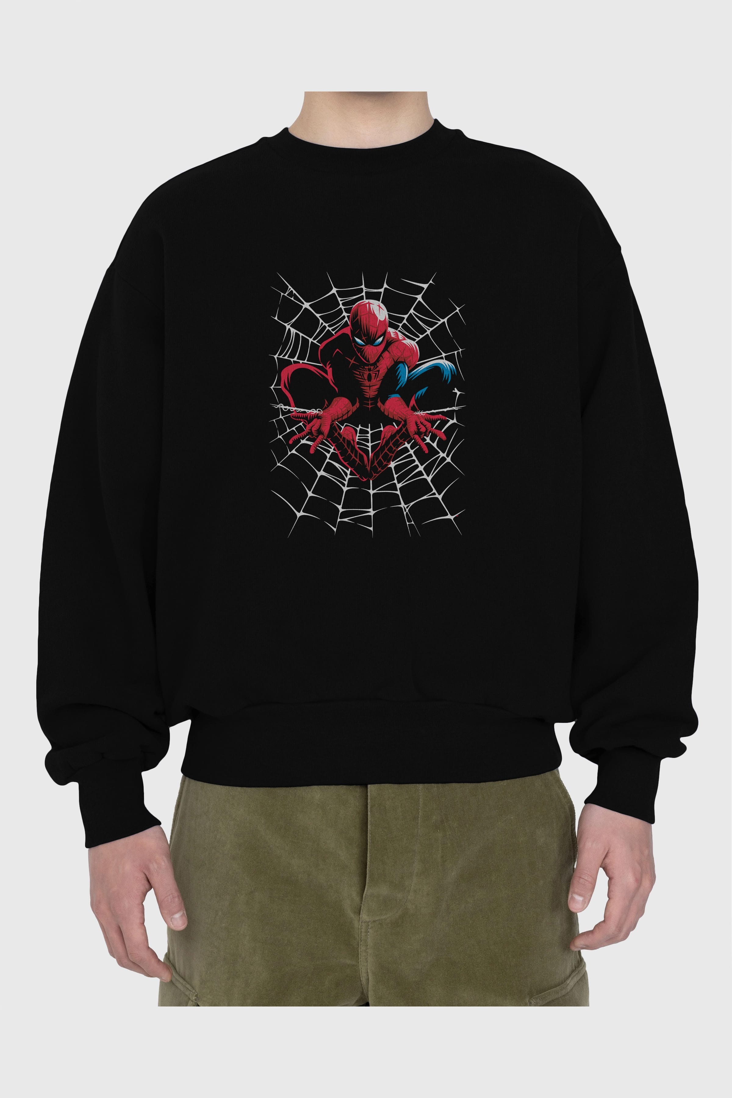 Spiderman (27) Ön Baskılı Oversize Sweatshirt Erkek Kadın Unisex