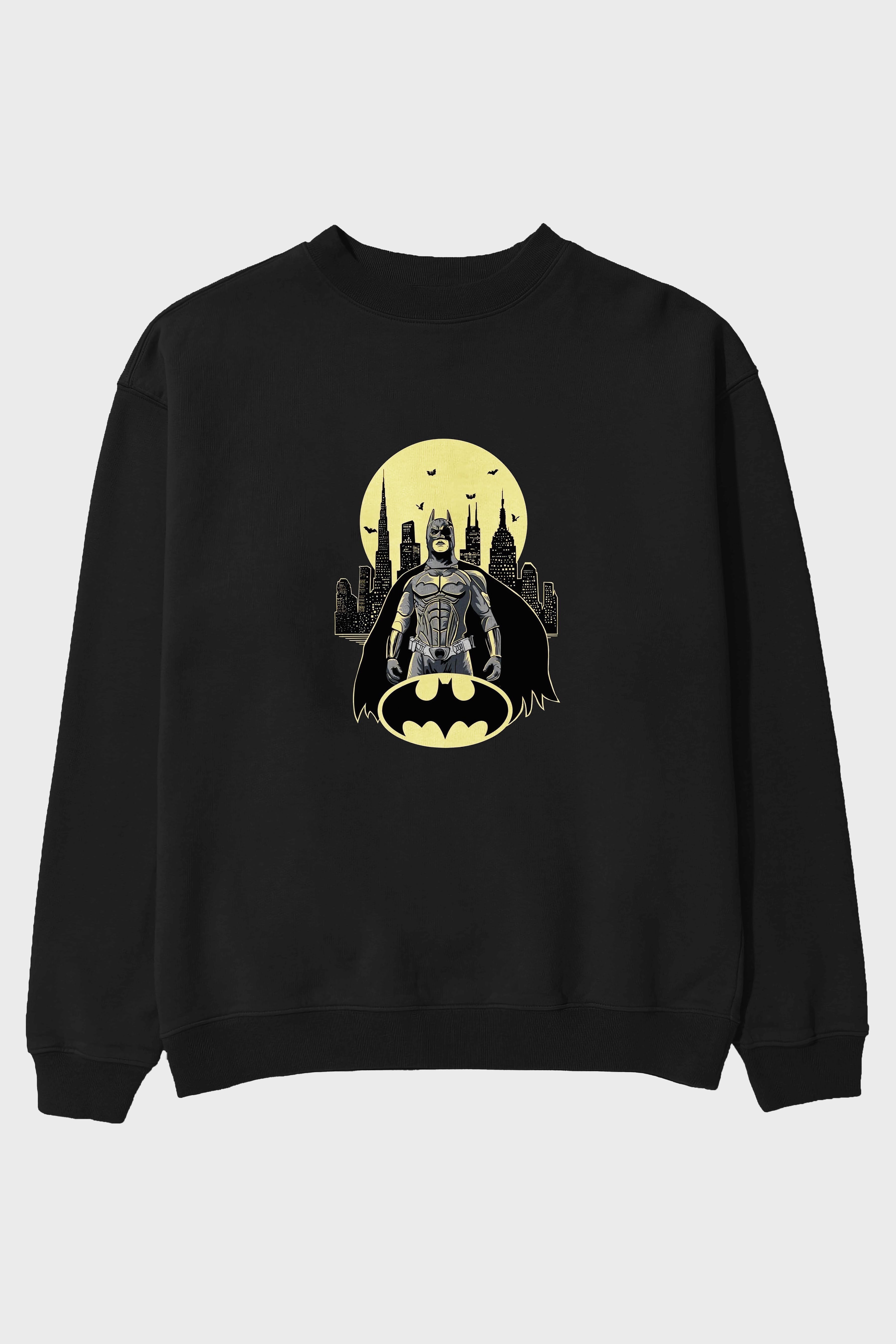 Batman 6 Ön Baskılı Oversize Sweatshirt Erkek Kadın Unisex