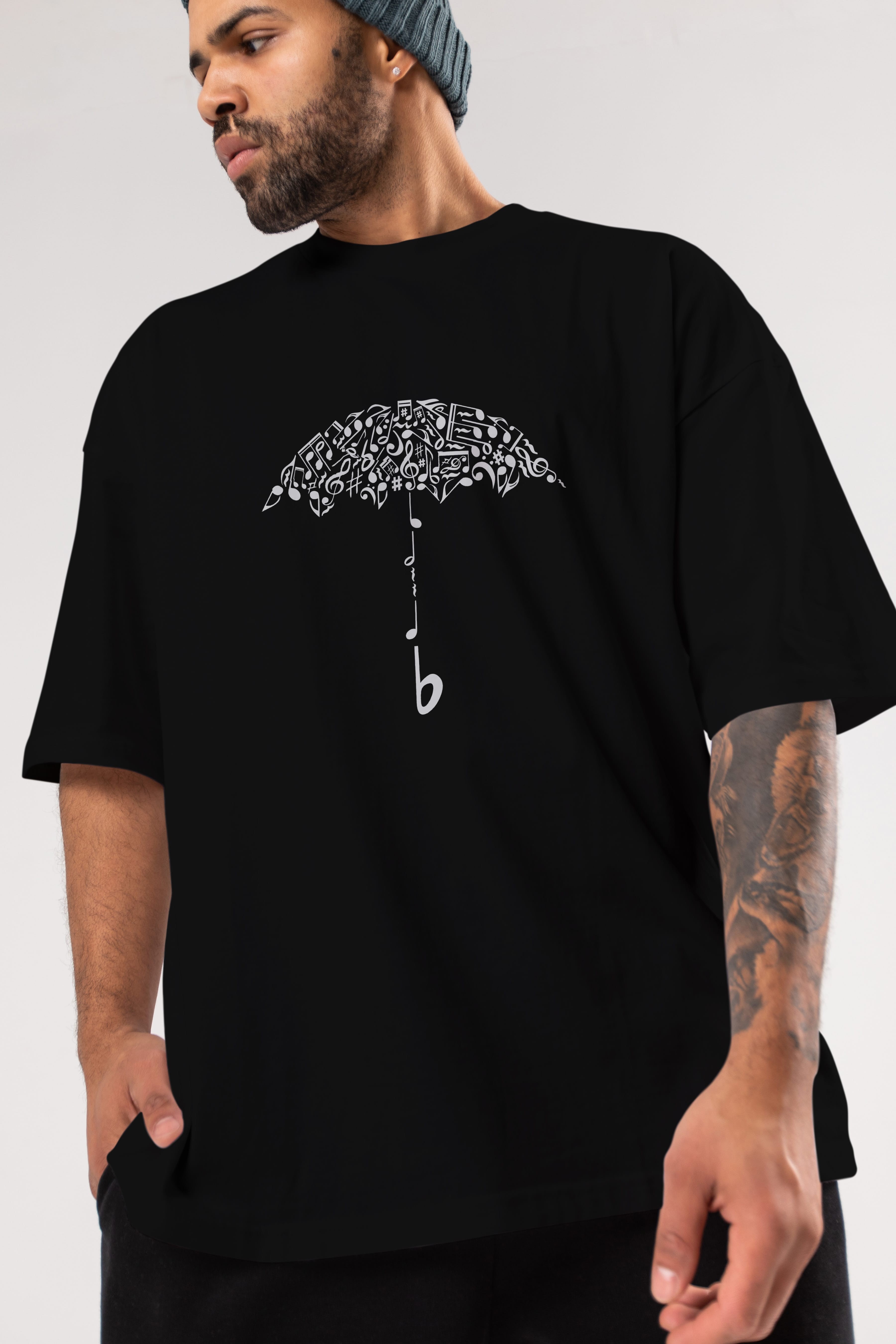 Sound Of Rain Ön Baskılı Oversize t-shirt %100 pamuk Erkek Kadın Unisex