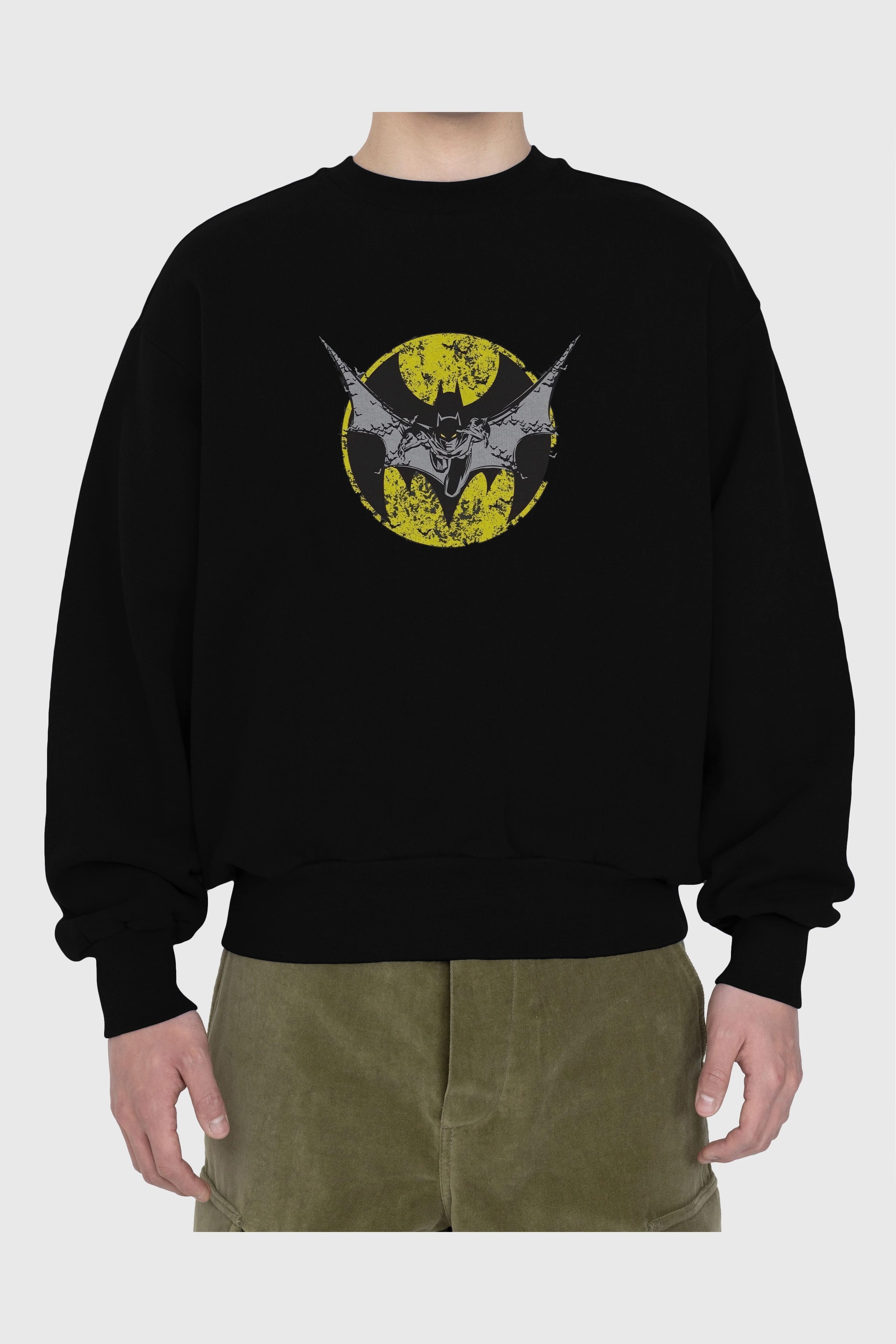 Batman 5 Ön Baskılı Oversize Sweatshirt Erkek Kadın Unisex