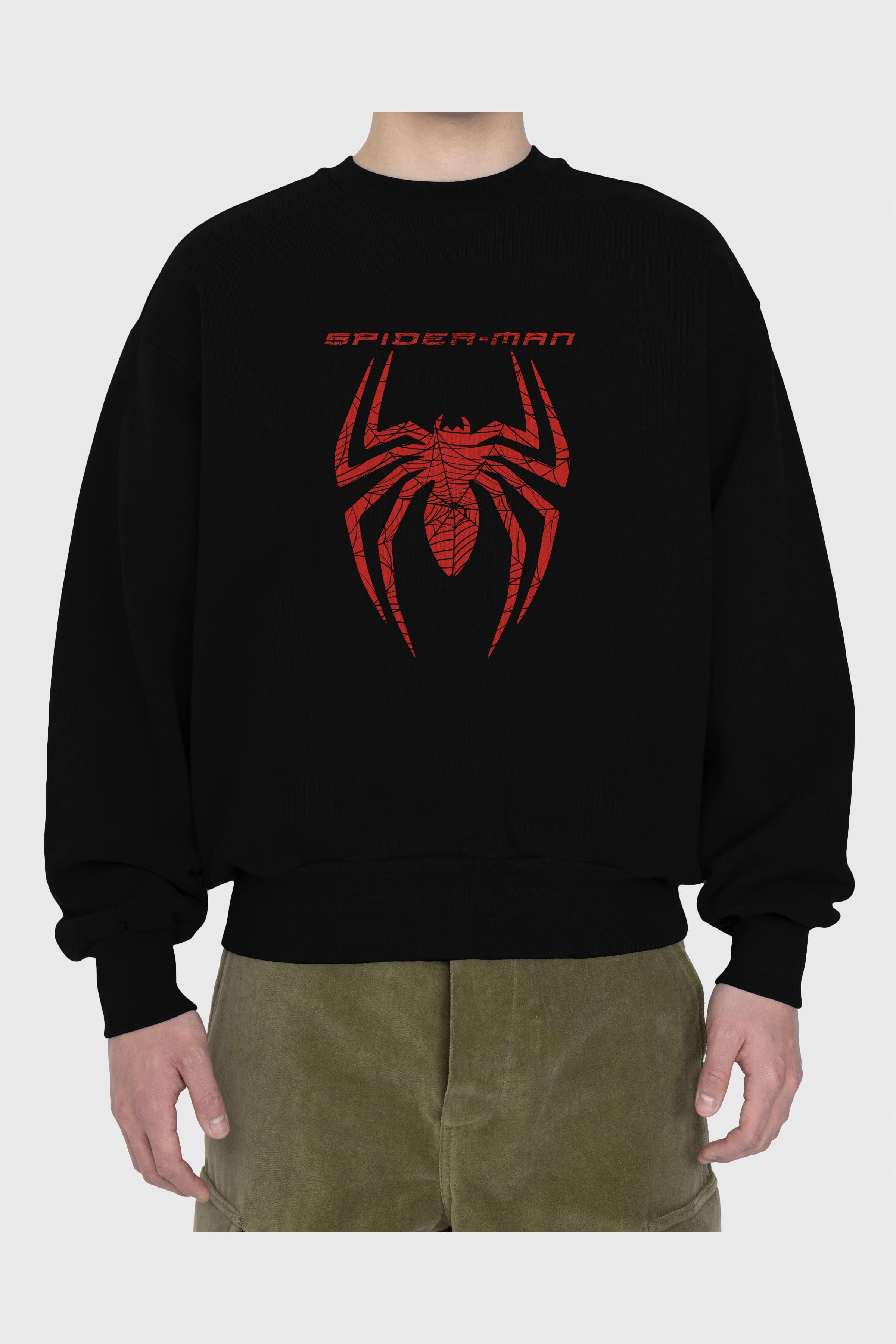 Spiderman (11) Ön Baskılı Oversize Sweatshirt Erkek Kadın Unisex