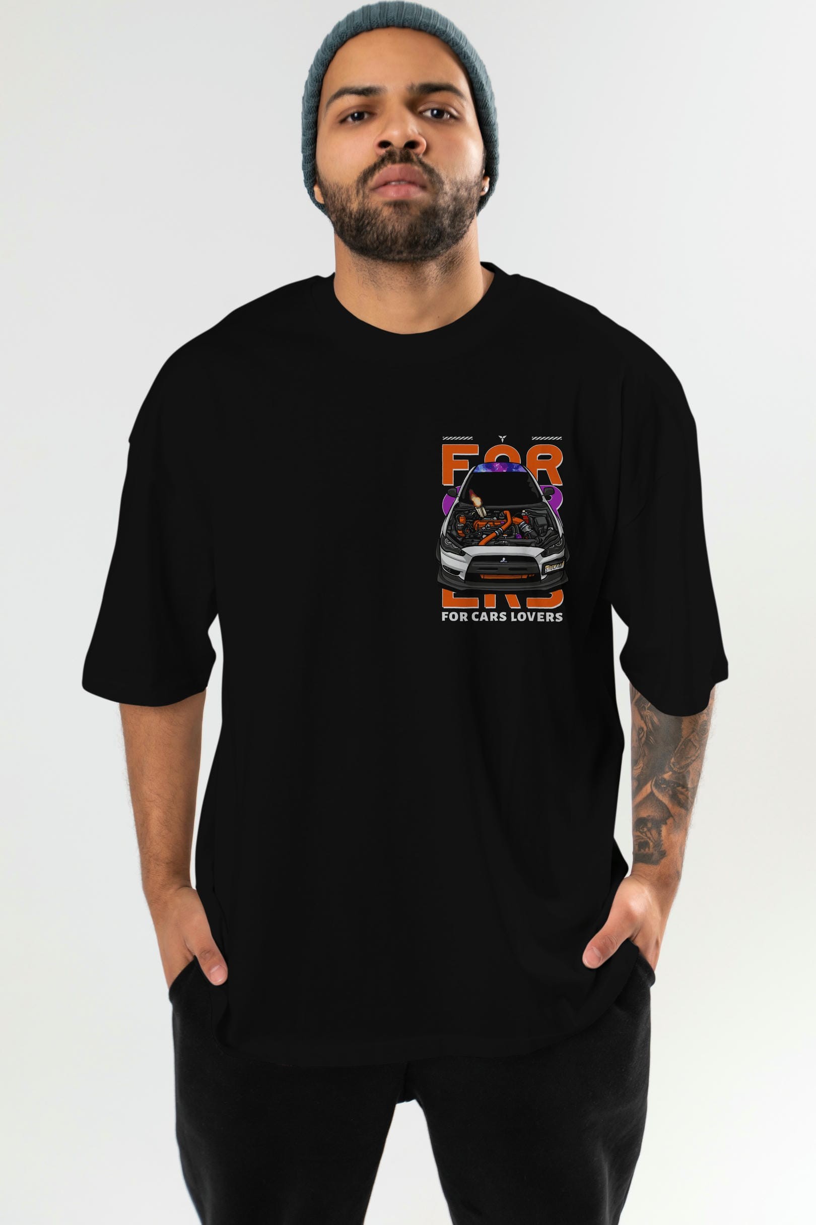 for cars lovers Ön Sol Baskılı Oversize t-shirt Erkek Kadın Unisex %100 Pamuk Bisiklet Yaka tişort