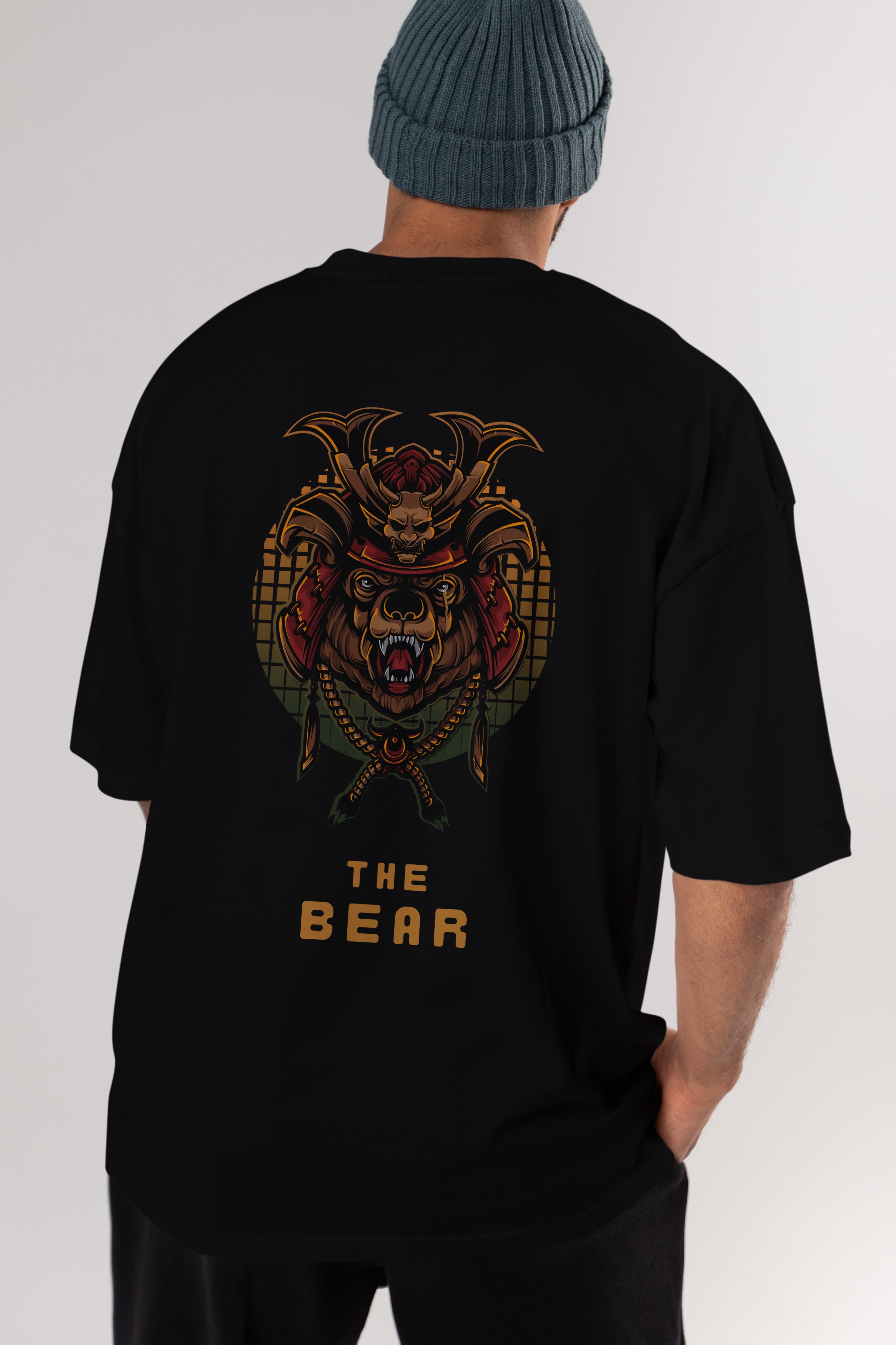 The Bear 2 Arka Baskılı Oversize t-shirt Erkek Kadın Unisex