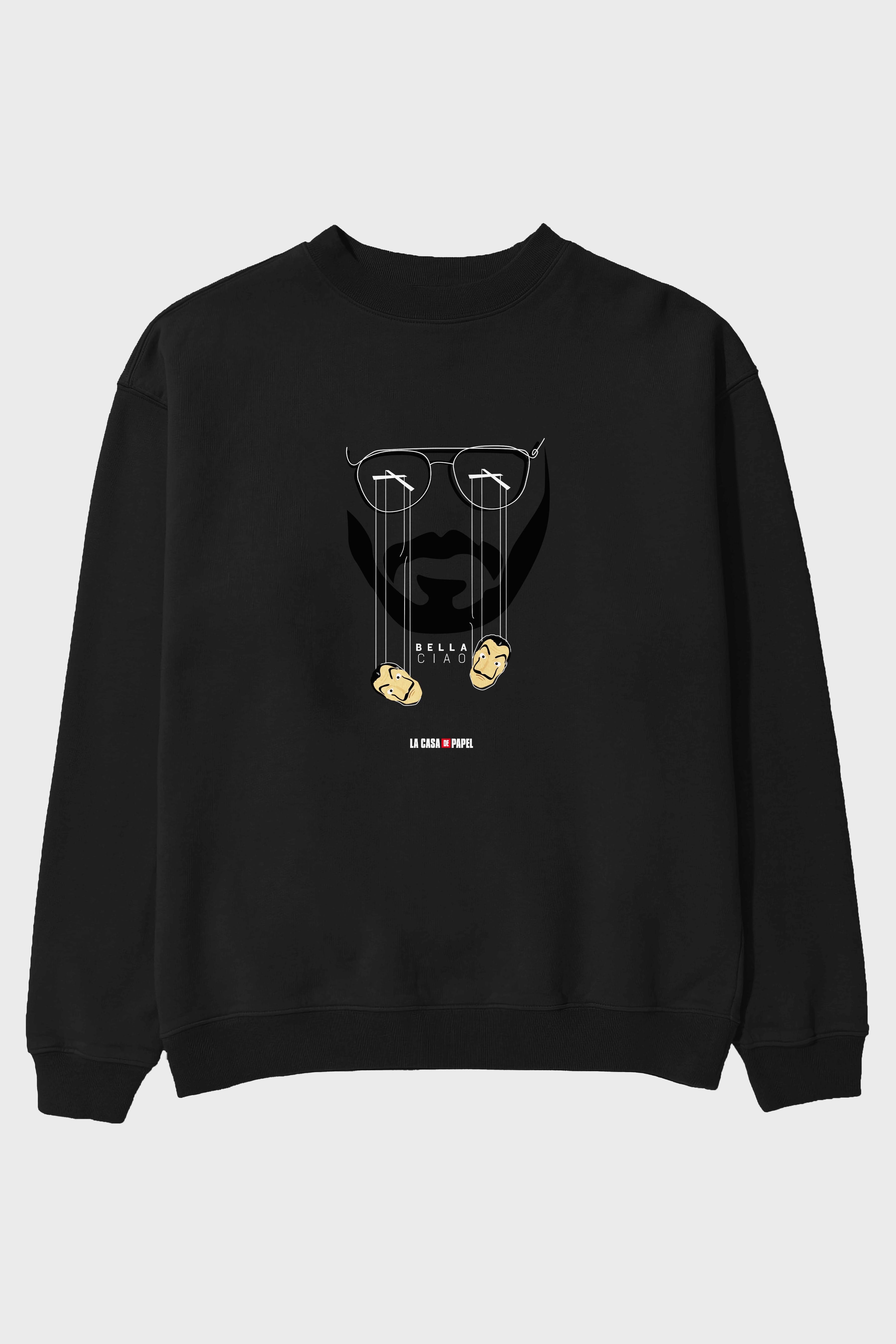 La Casa De Papel (11) Ön Baskılı Oversize Sweatshirt Erkek Kadın Unisex