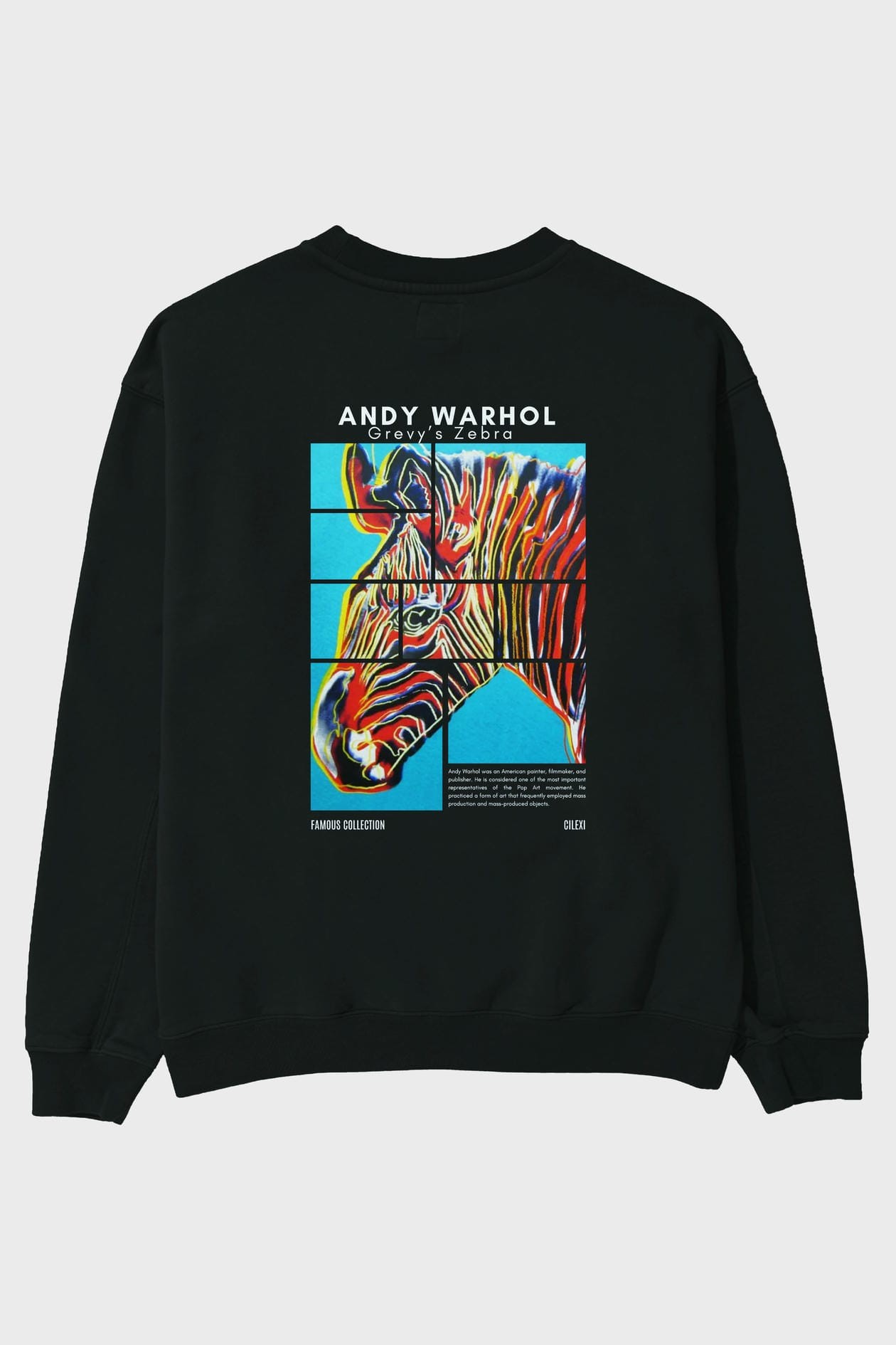 Andy Warhol Arka Baskılı Oversize Sweatshirt Erkek Kadın Unisex