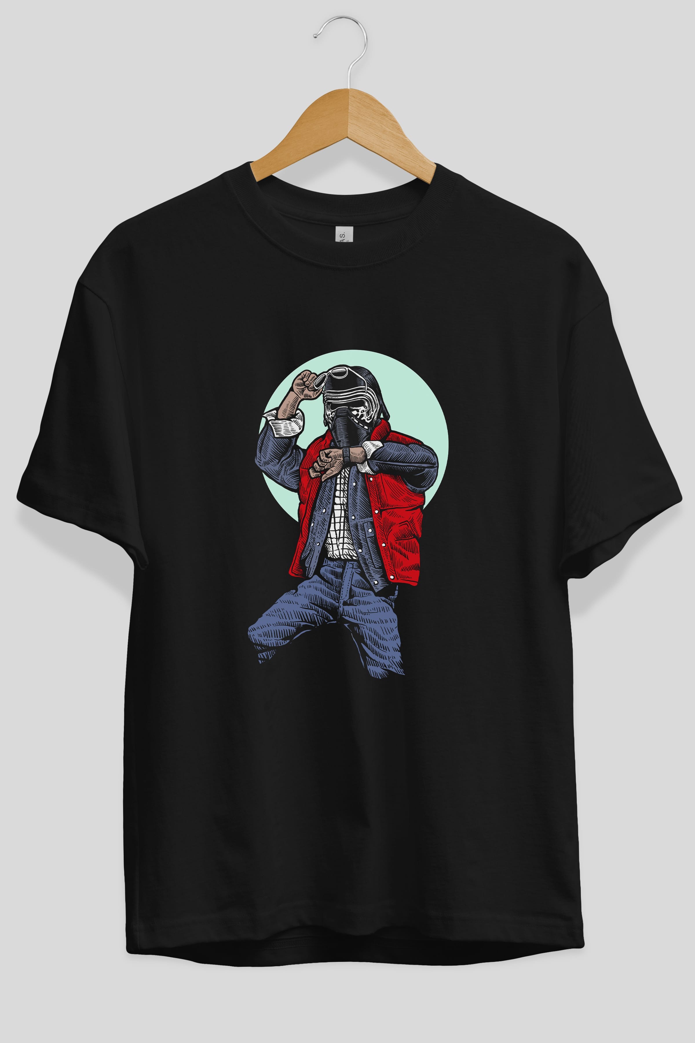 Kylo Mcfly Ön Baskılı Oversize t-shirt Erkek Kadın Unisex %100 Pamuk tişort