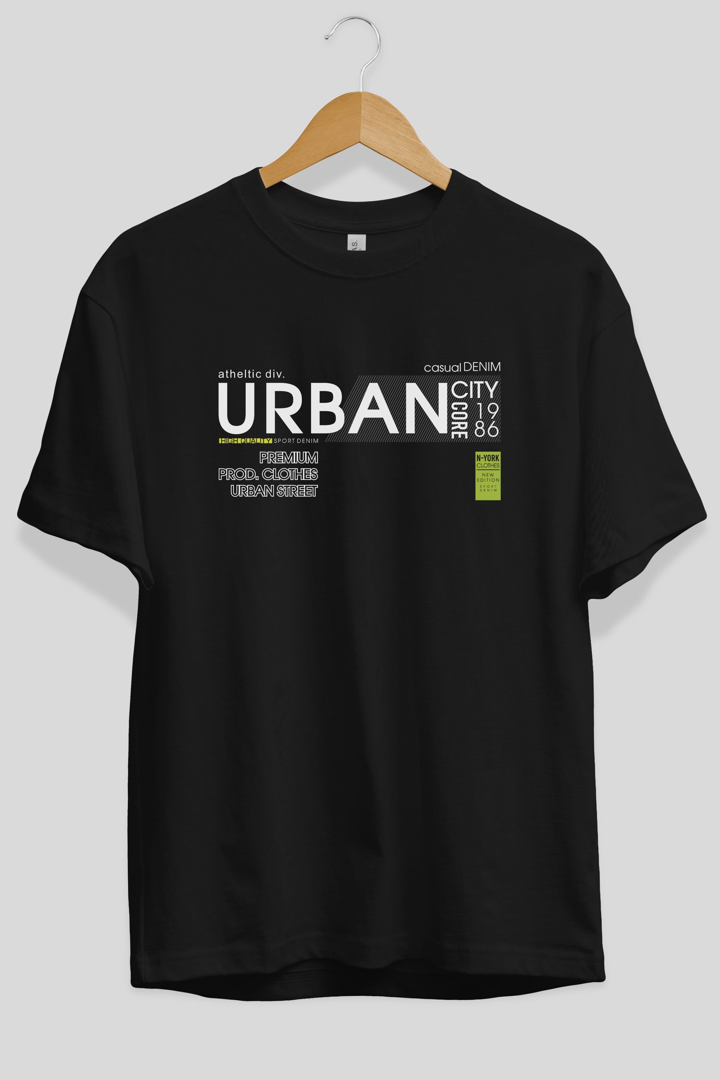 Urban Ön Baskılı Oversize t-shirt Erkek Kadın Unisex