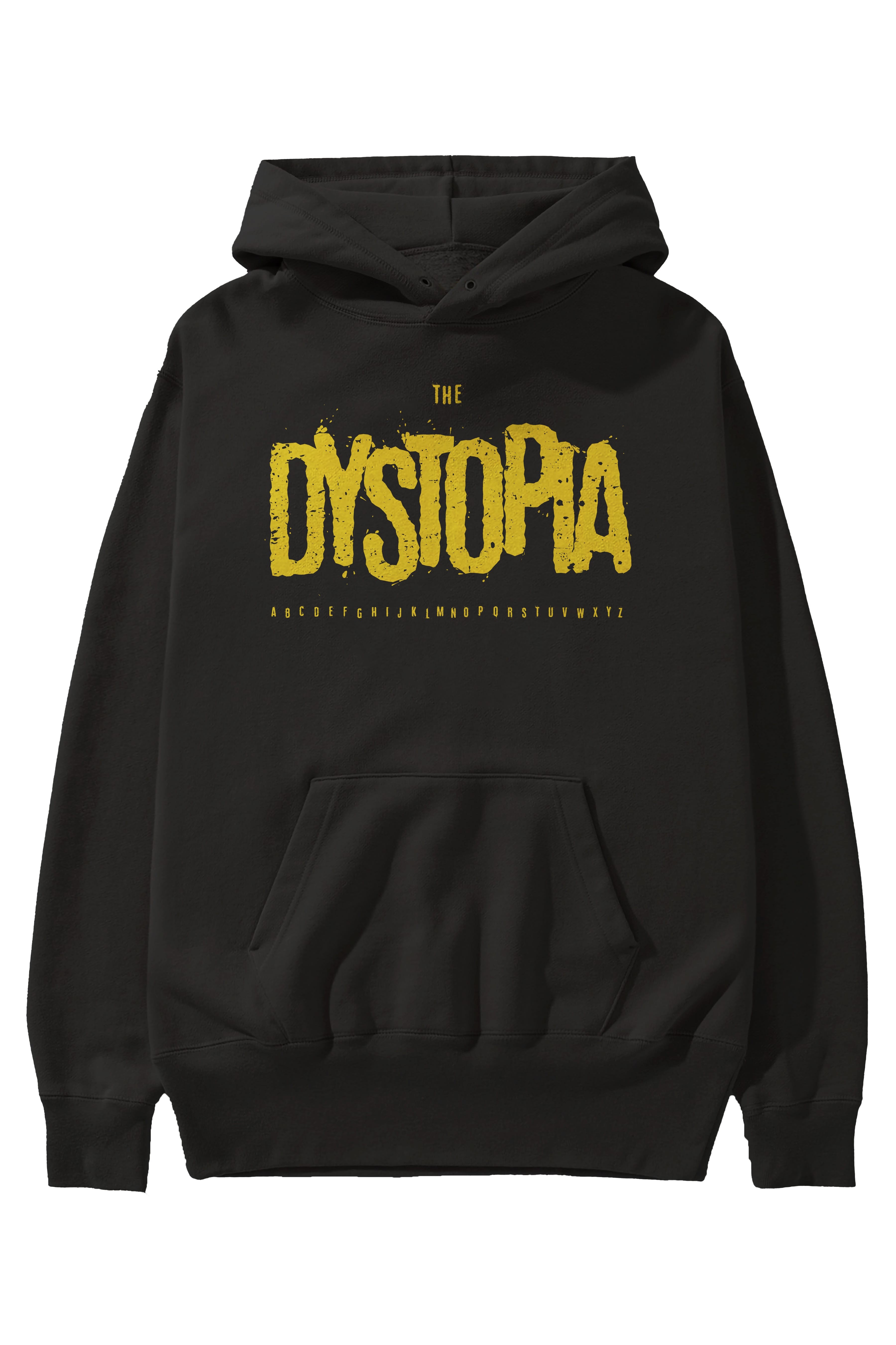 The Dystopia Ön Baskılı Hoodie Oversize Kapüşonlu Sweatshirt Erkek Kadın Unisex