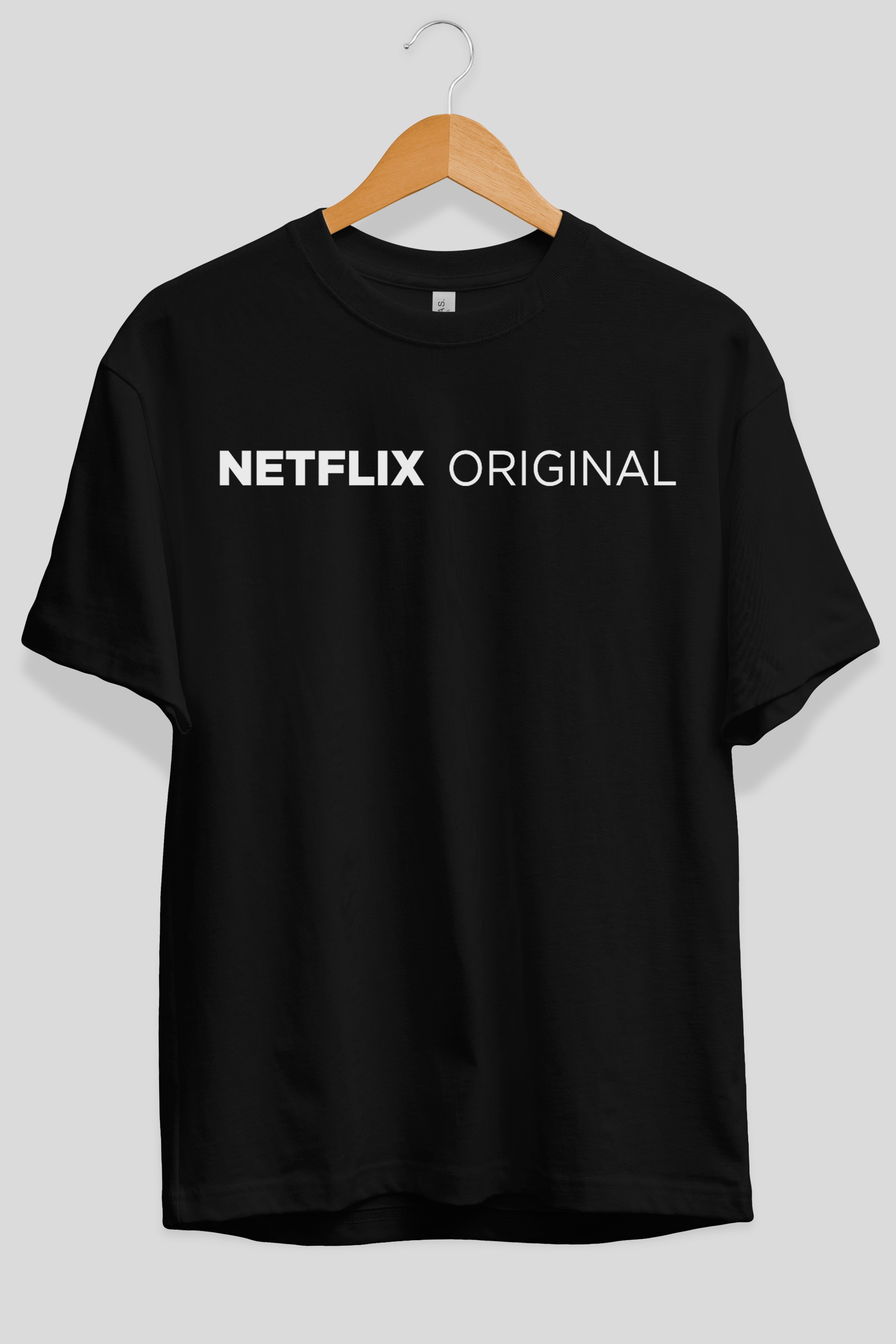 Netflix Original Ön Baskılı Oversize t-shirt %100 pamuk Erkek Kadın Unisex