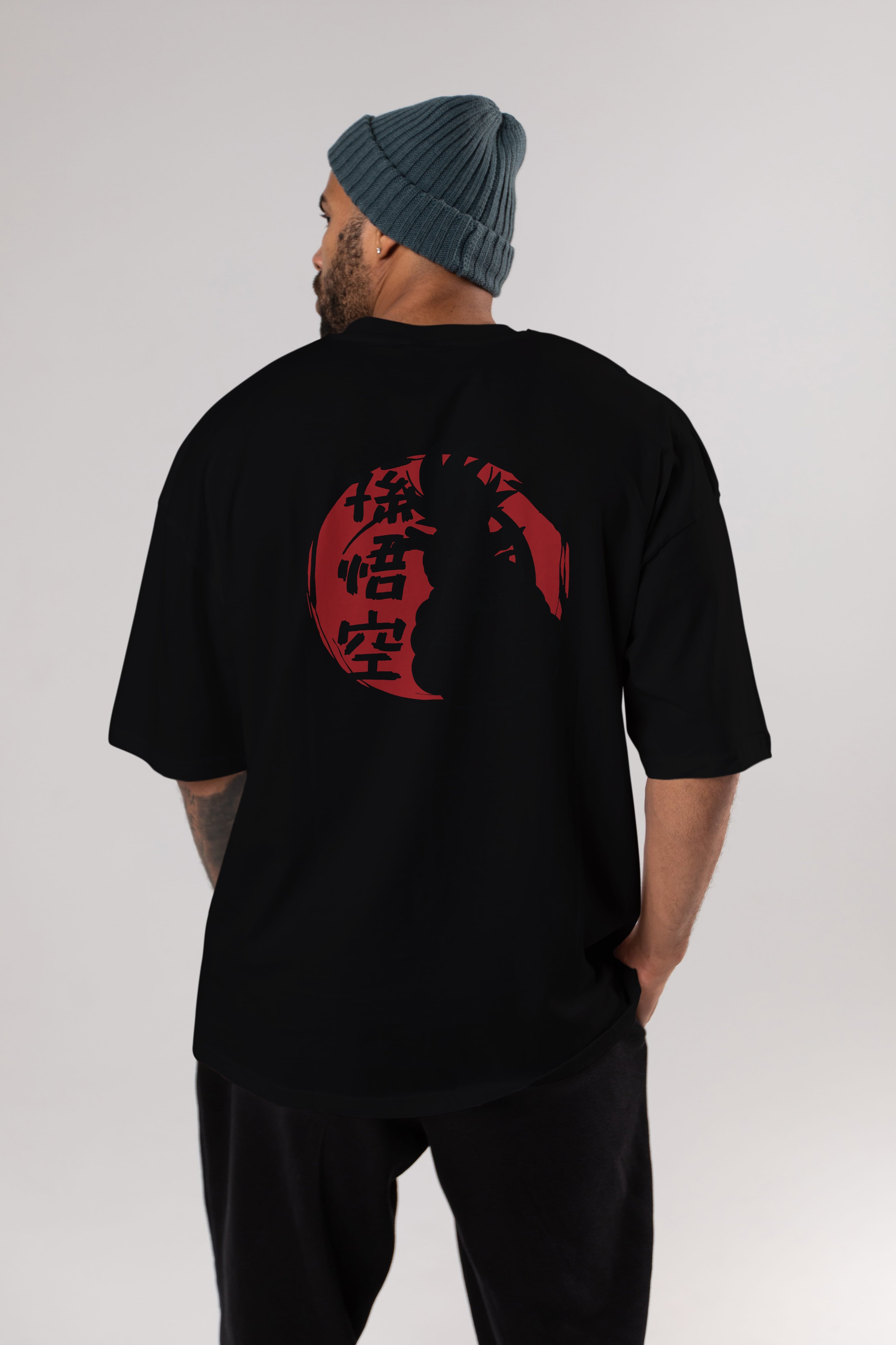 DRAGON BALL Anime Arka Baskılı Oversize t-shirt Erkek Kadın Unisex