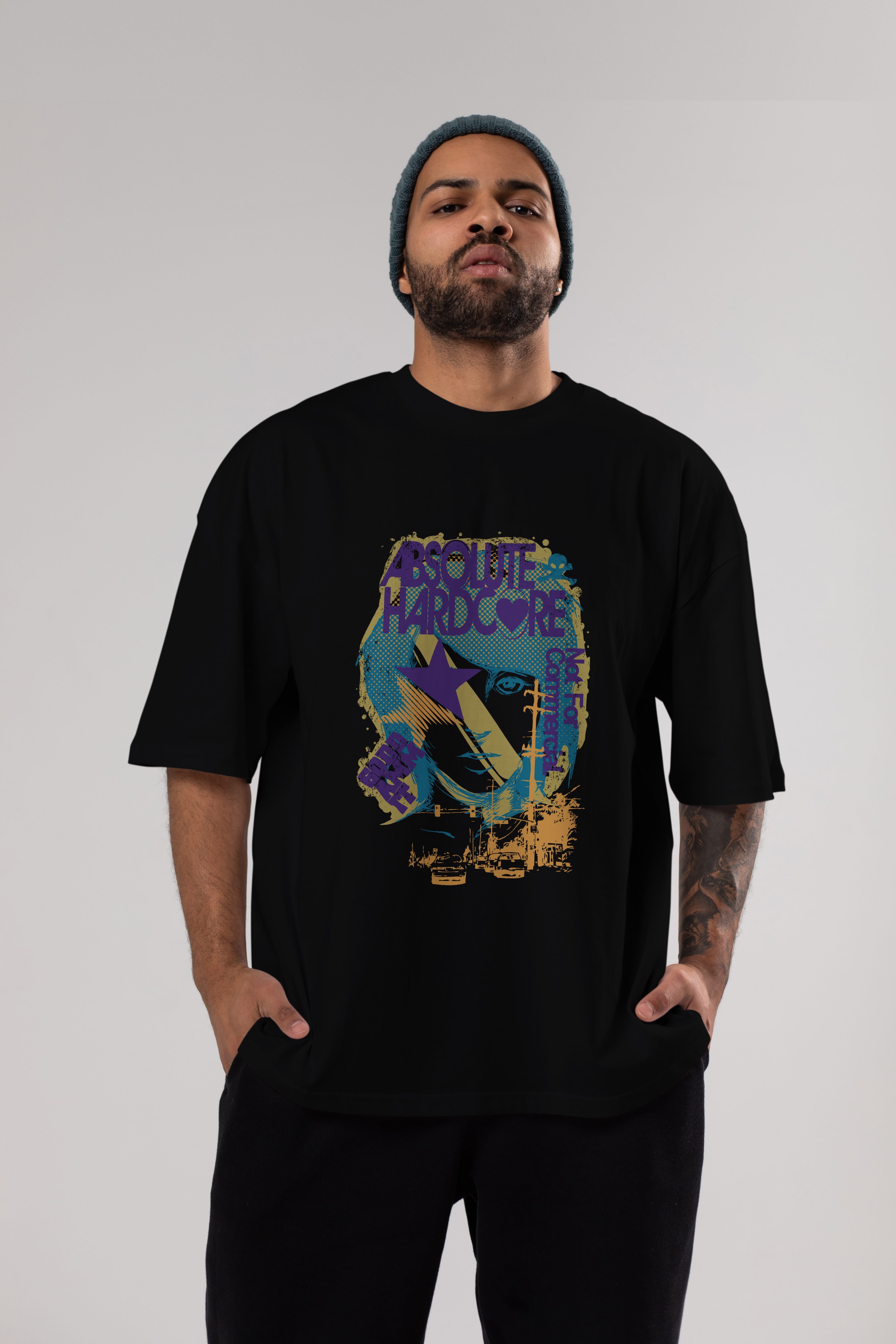 Absolute Hardcore Ön Baskılı Oversize t-shirt Erkek Kadın Unisex