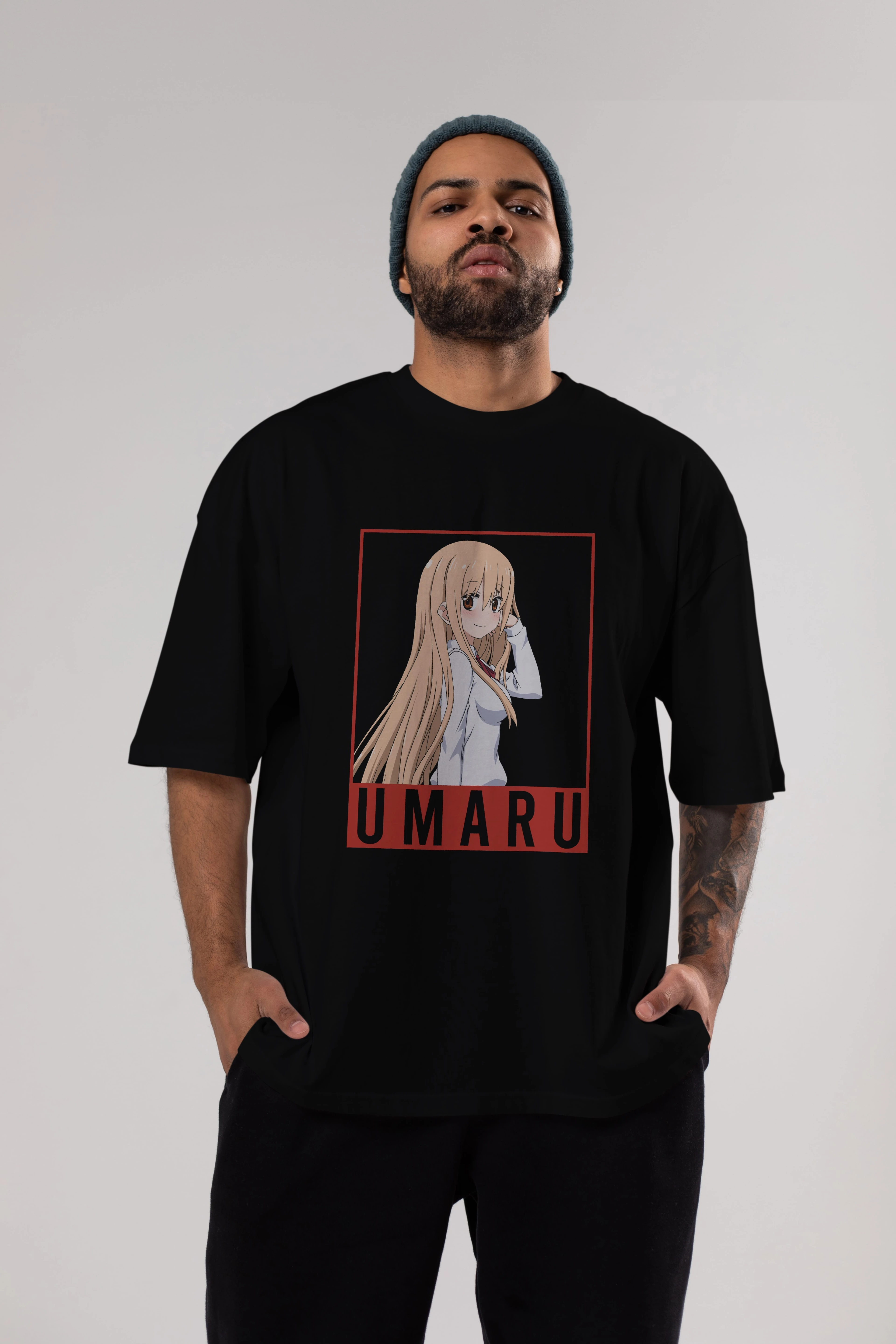 Umaru Doma 2 (2) Anime Ön Baskılı Oversize t-shirt %100 pamuk Erkek Kadın Unisex