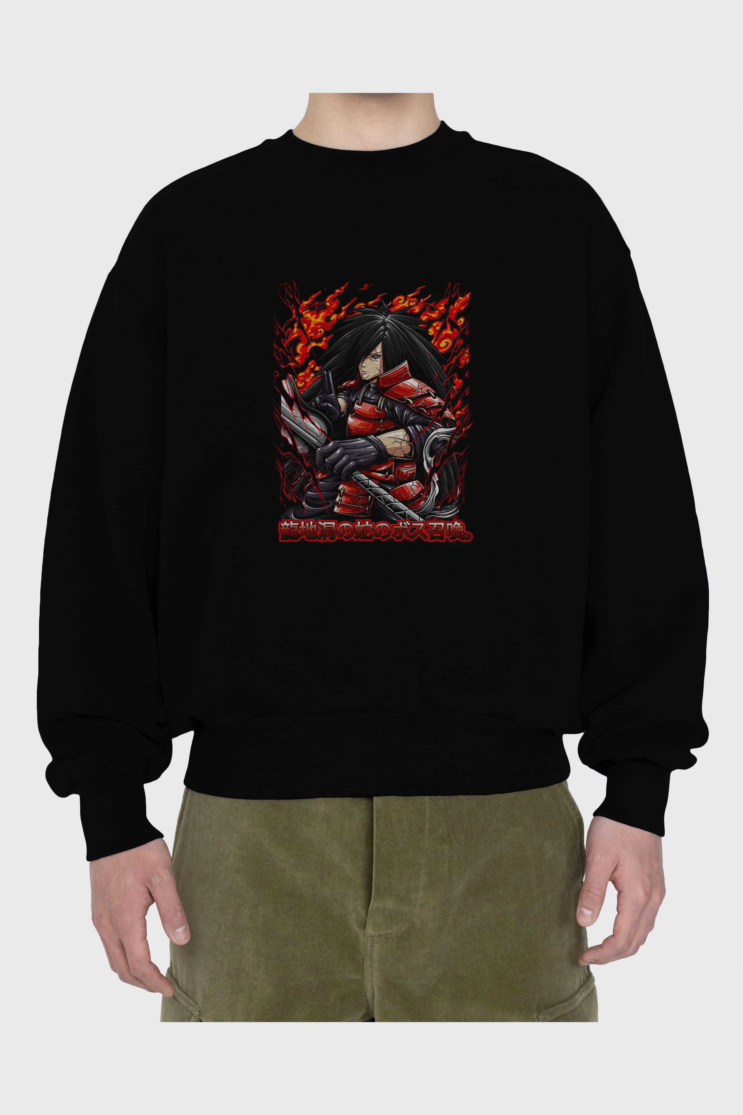 NARUTO (12) Anime Ön Baskılı Oversize Sweatshirt Erkek Kadın Unisex