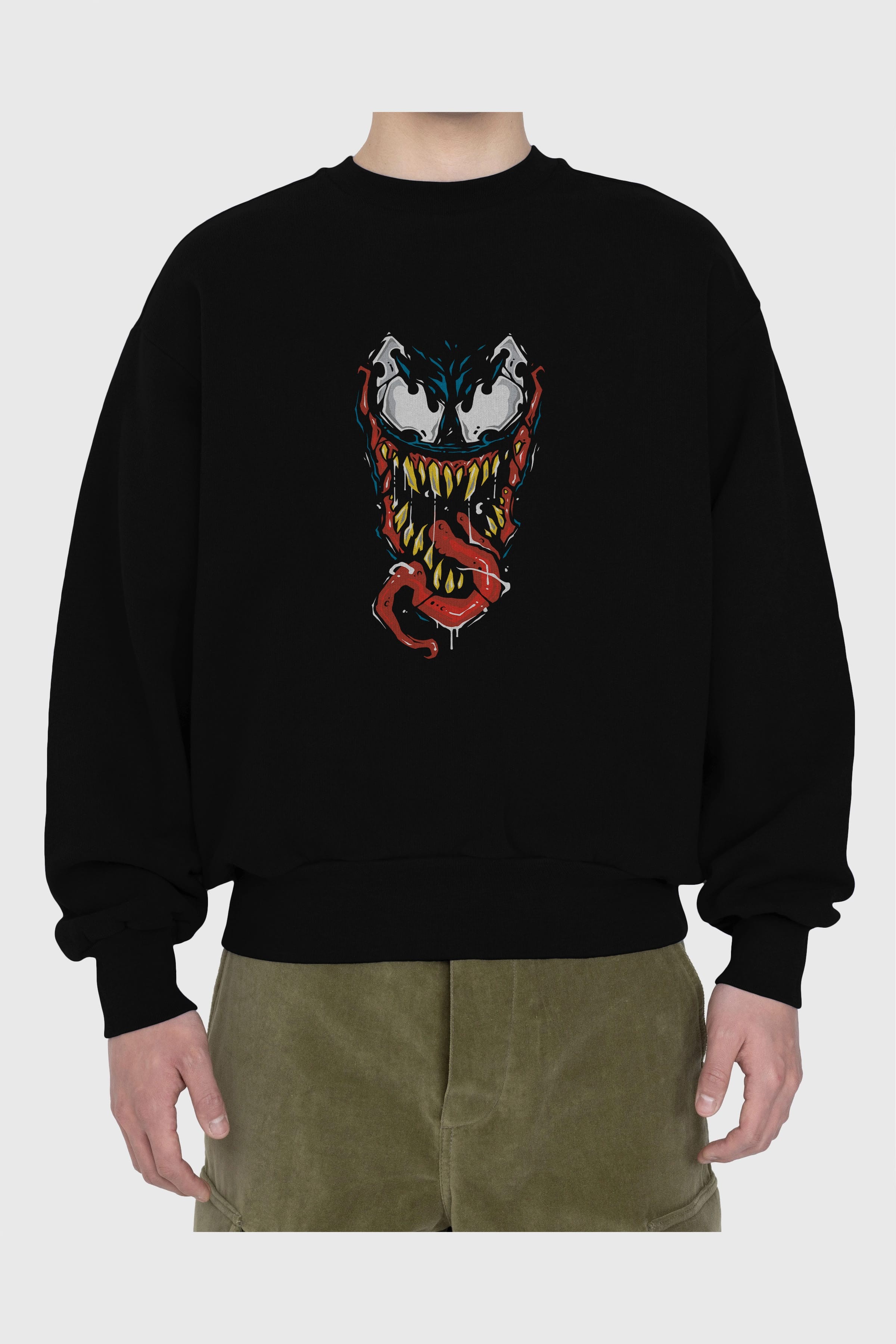 Venom (15) Ön Baskılı Oversize Sweatshirt Erkek Kadın Unisex