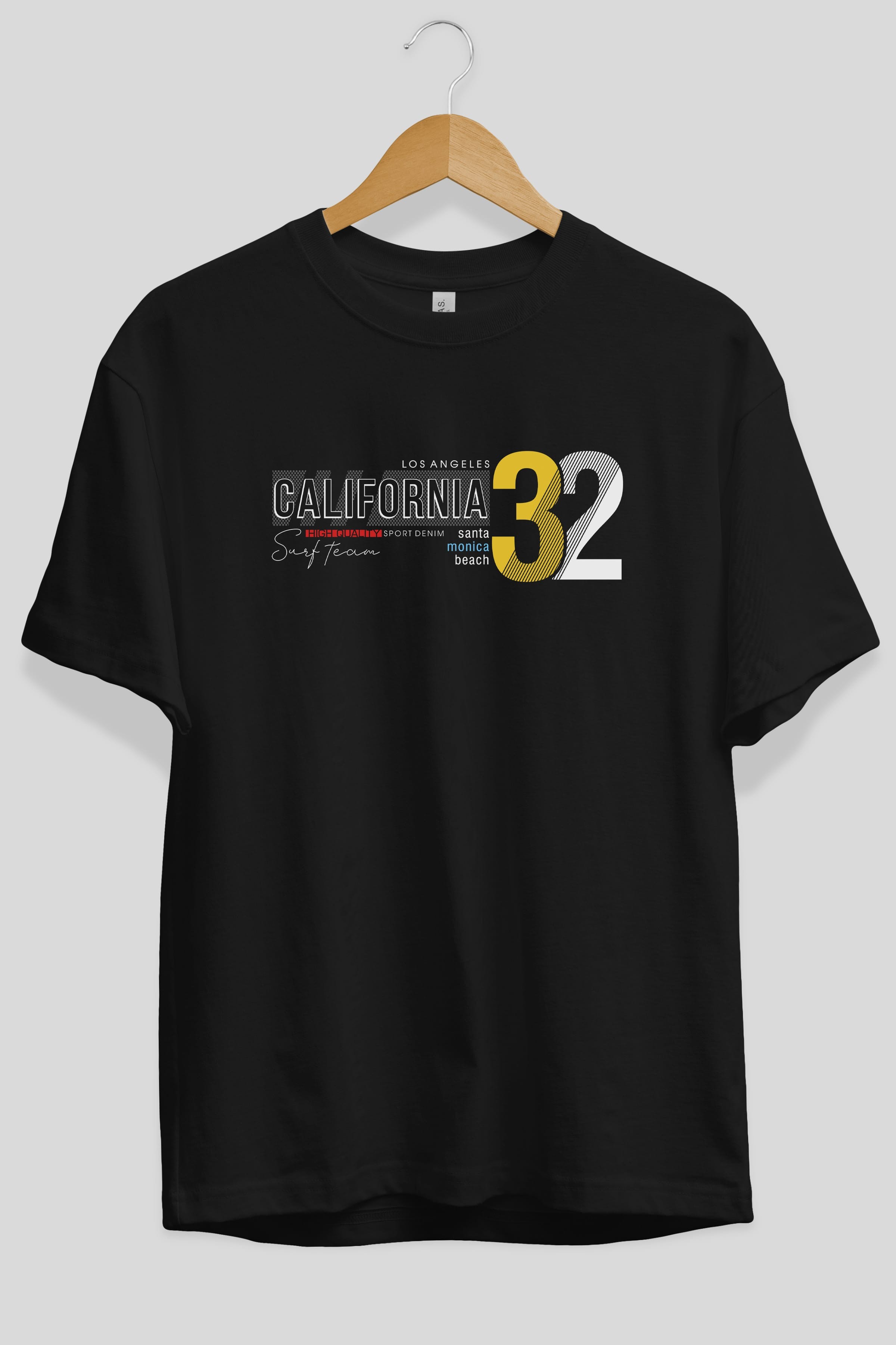 California 32 Ön Baskılı Oversize t-shirt Erkek Kadın Unisex