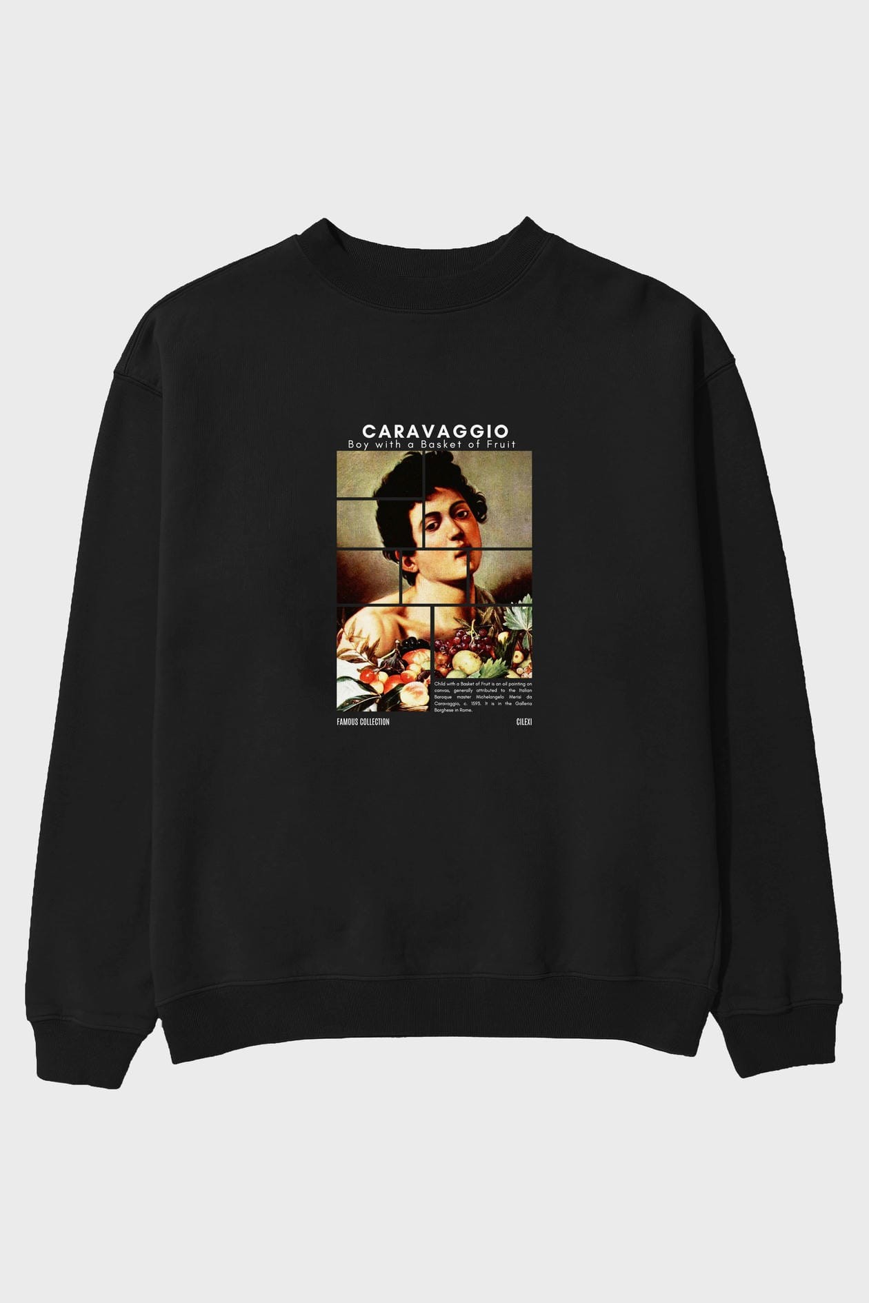 Caravaggio Boy ön Baskılı Oversize Sweatshirt Erkek Kadın Unisex
