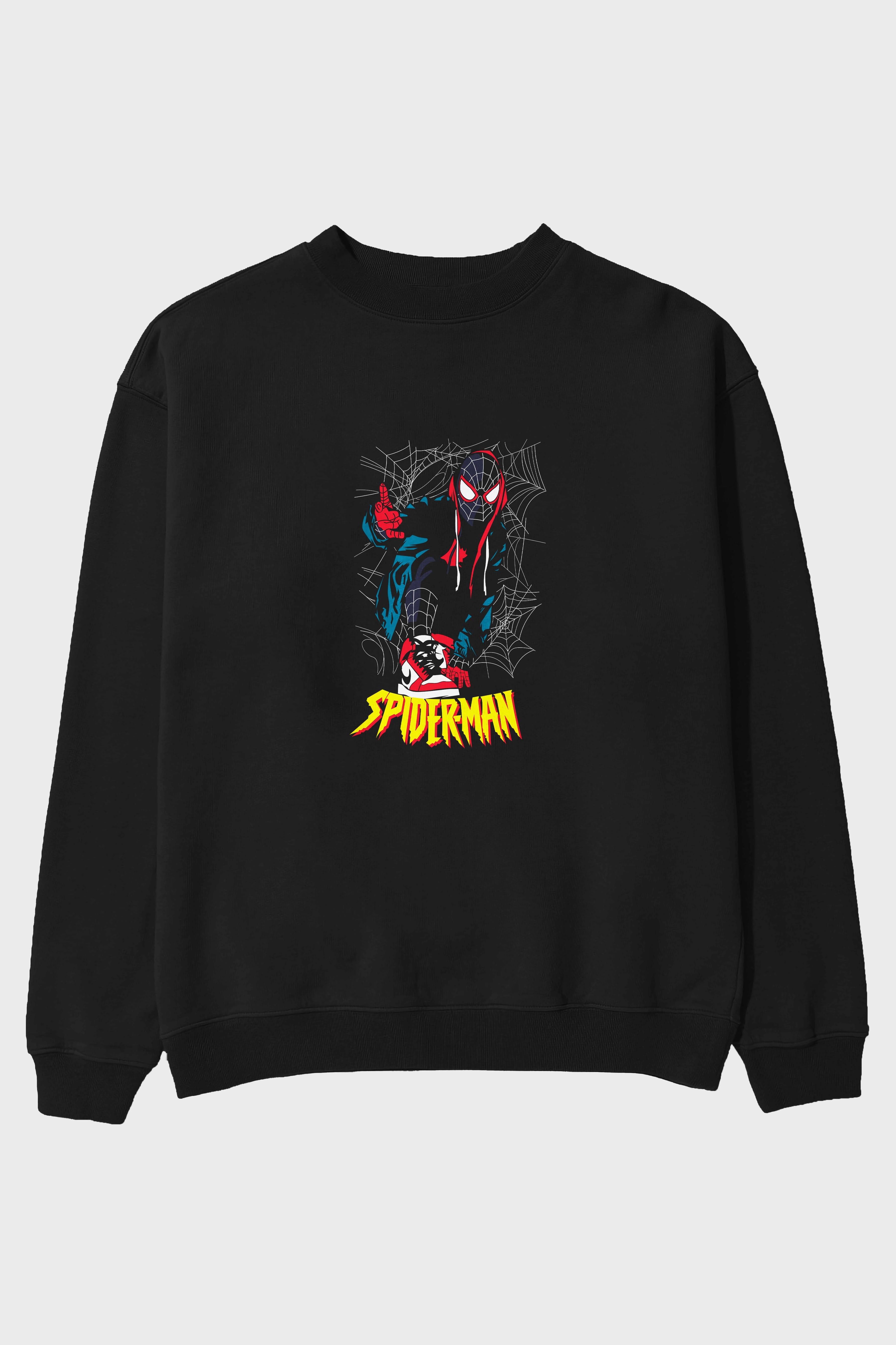 Spiderman (25) Ön Baskılı Oversize Sweatshirt Erkek Kadın Unisex