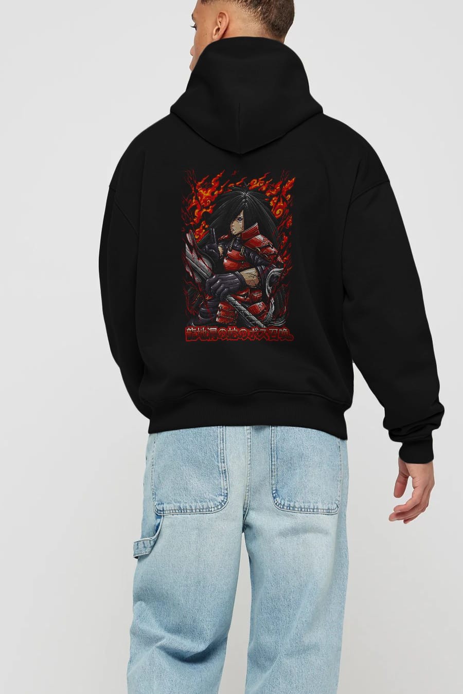 NARUTO (12) Anime Arka Baskılı Hoodie Oversize Kapüşonlu Sweatshirt Erkek Kadın Unisex