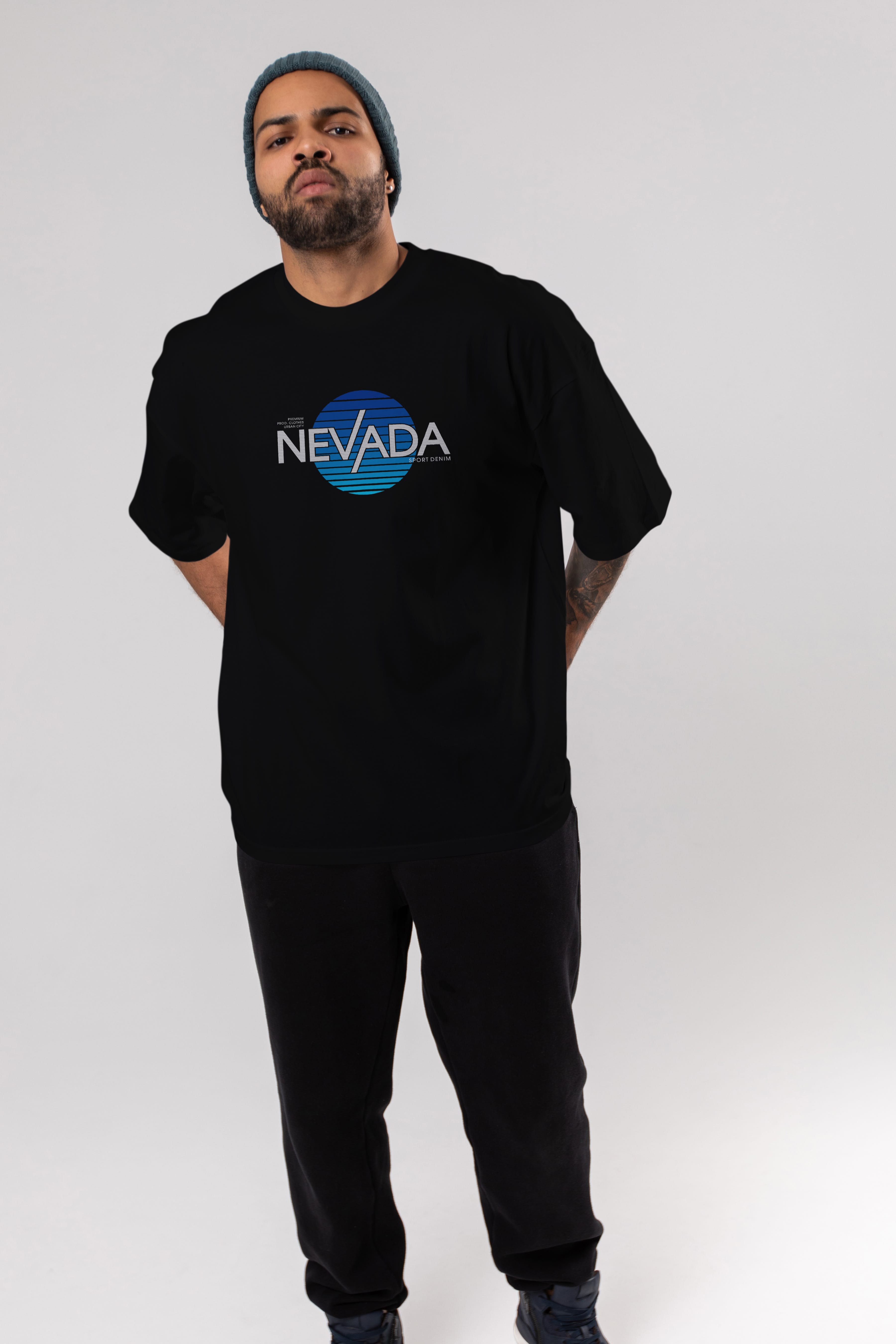 Nevada Ön Baskılı Oversize t-shirt Erkek Kadın Unisex