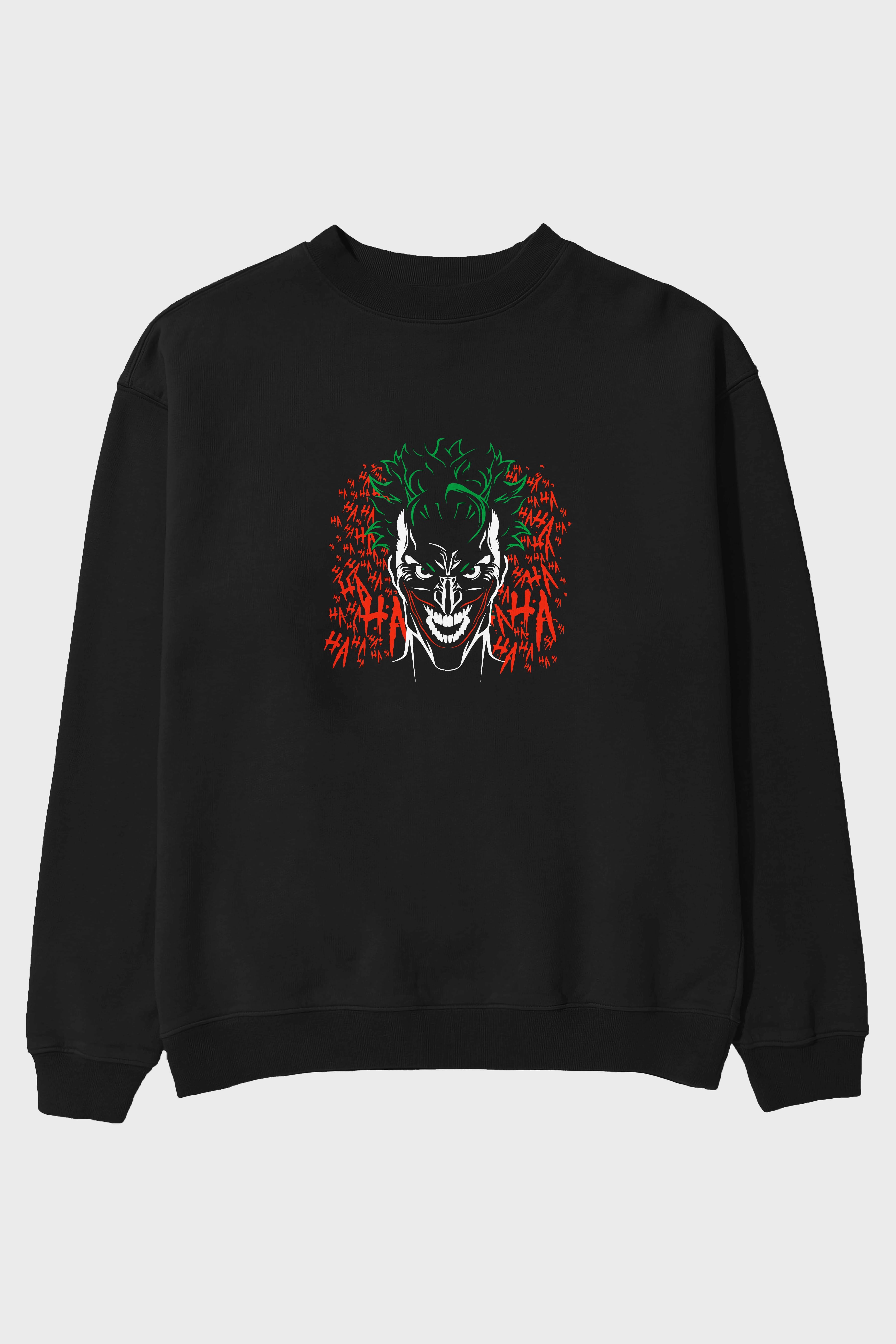 Joker (5) Ön Baskılı Oversize Sweatshirt Erkek Kadın Unisex