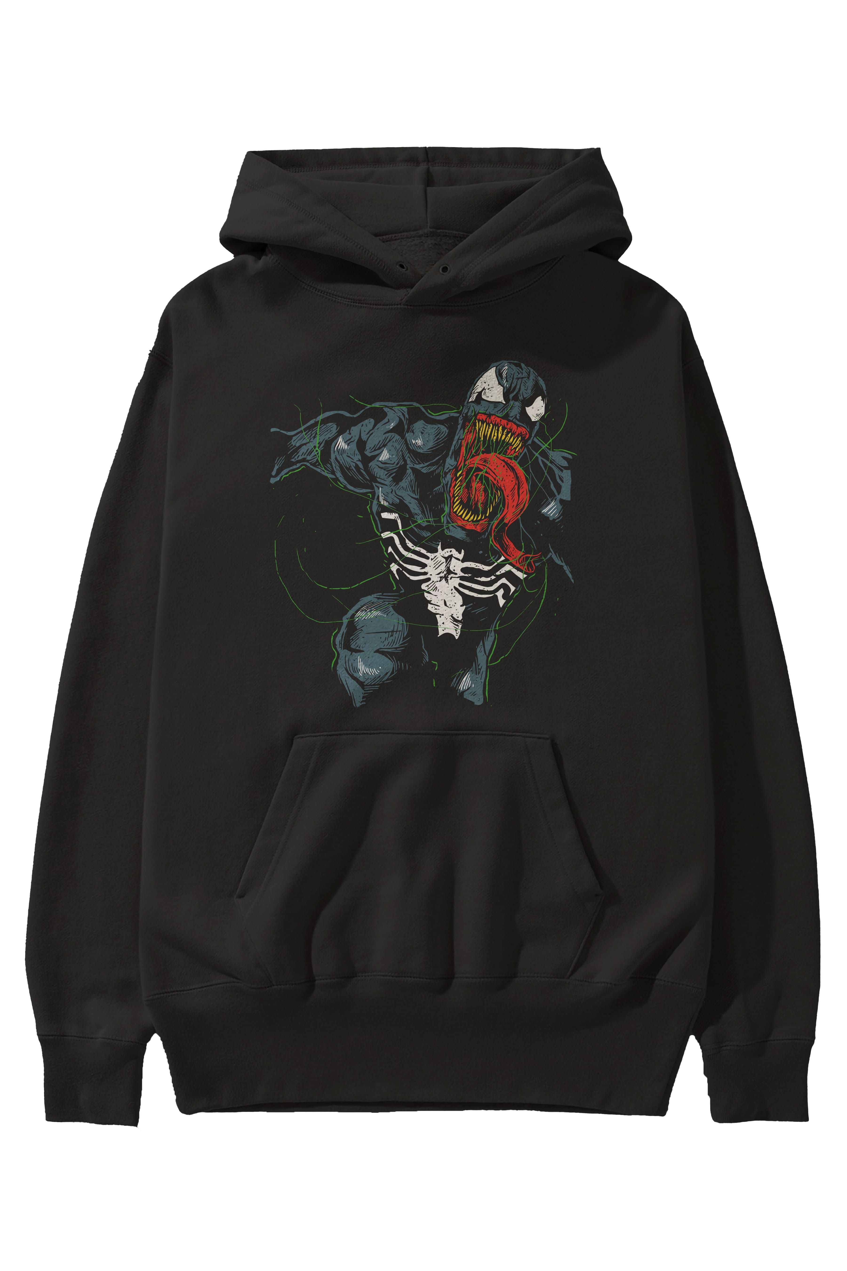 Venom (6) Ön Baskılı Hoodie Oversize Kapüşonlu Sweatshirt Erkek Kadın Unisex