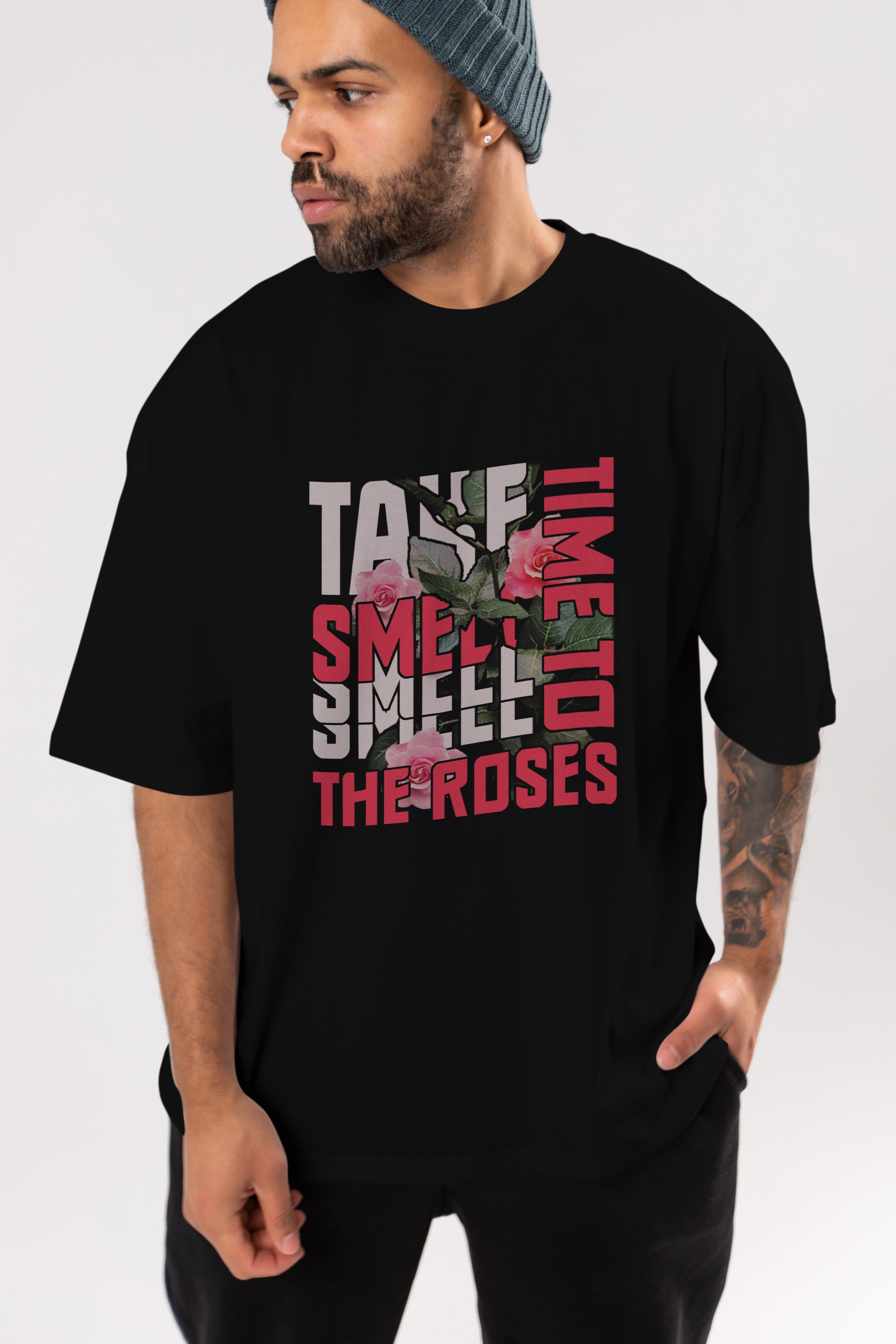 Take time to smell the roses Ön Baskılı Oversize t-shirt Erkek Kadın Unisex