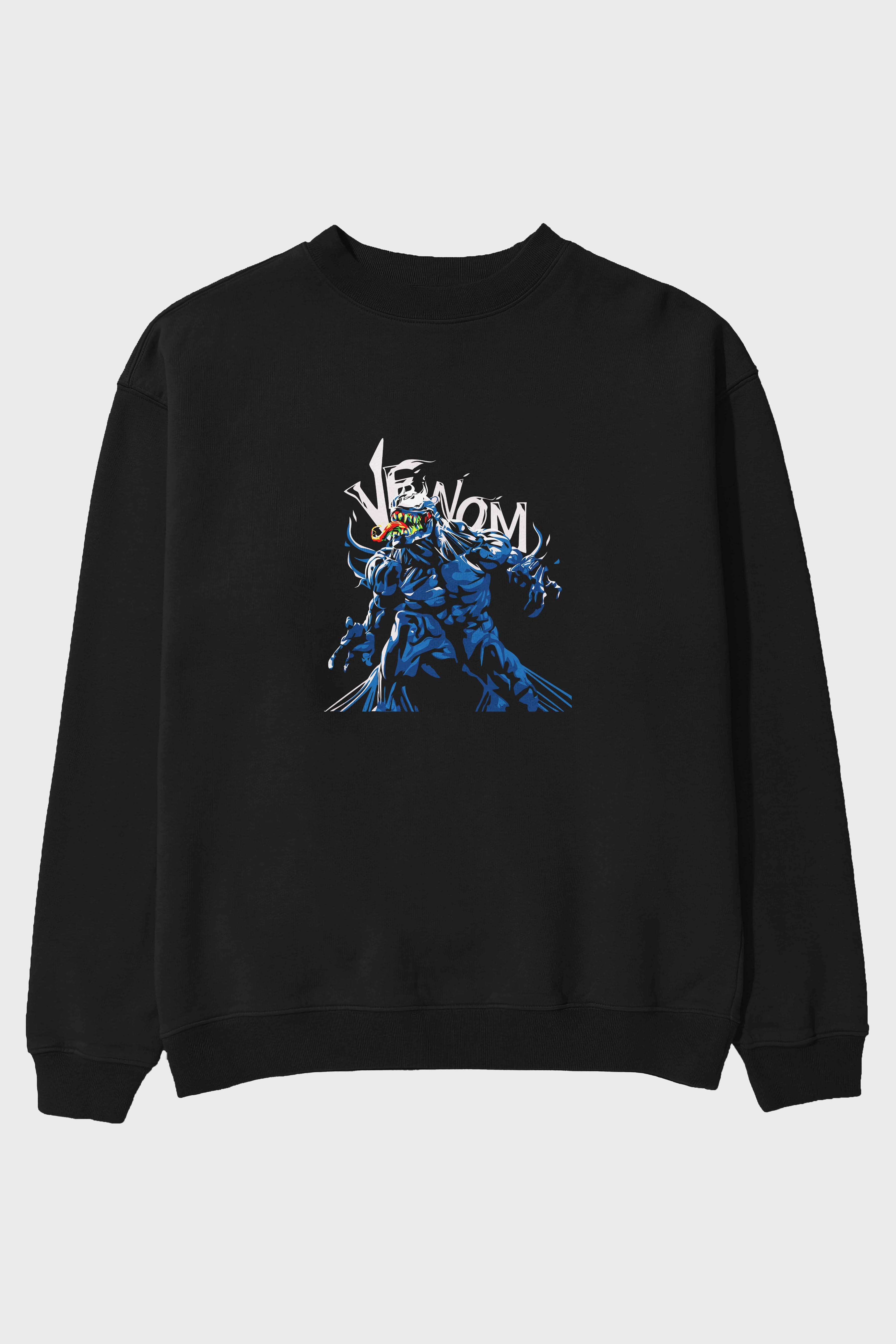 Venom (8) Ön Baskılı Oversize Sweatshirt Erkek Kadın Unisex