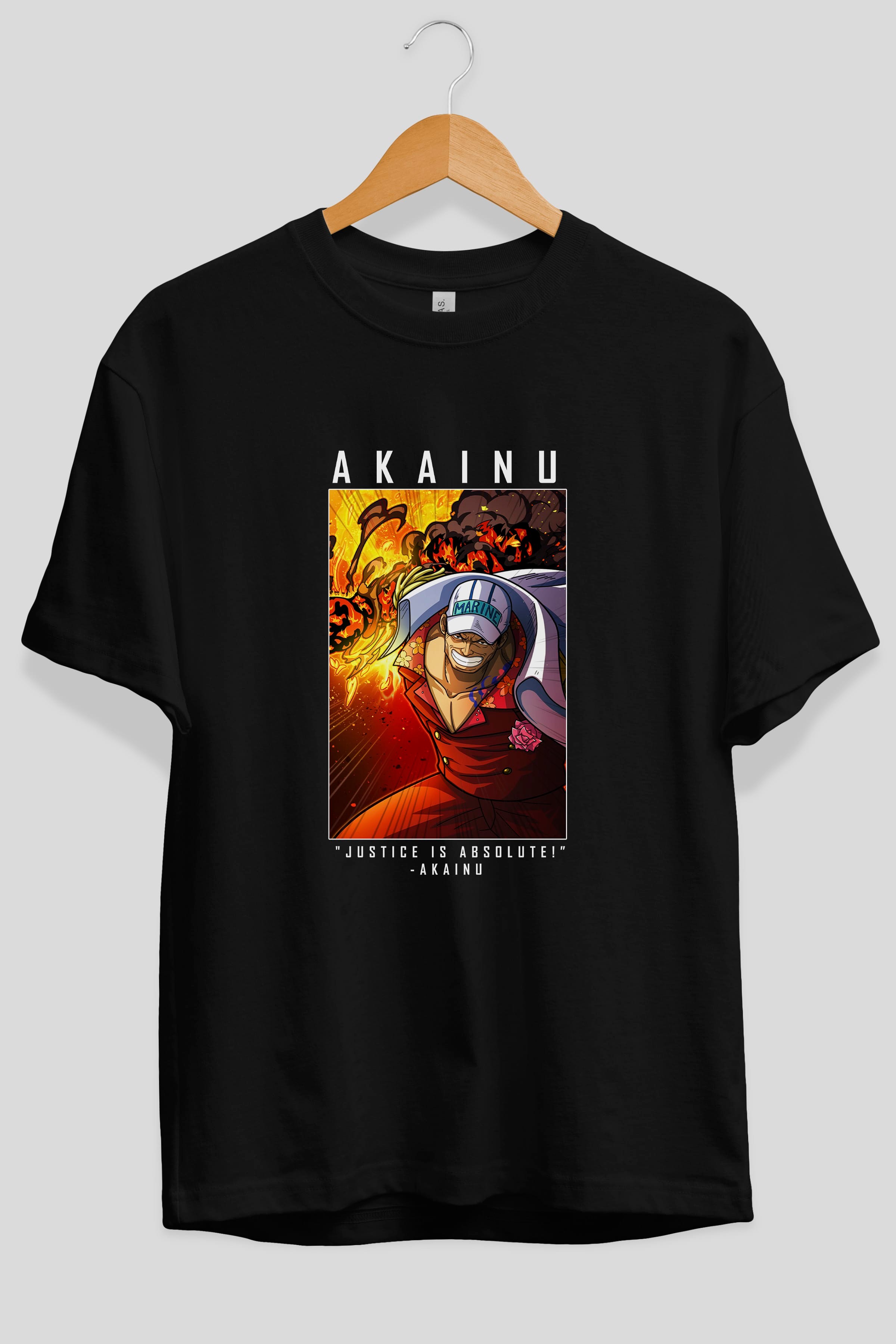 Sakazuki Anime Ön Baskılı Oversize t-shirt Erkek Kadın Unisex