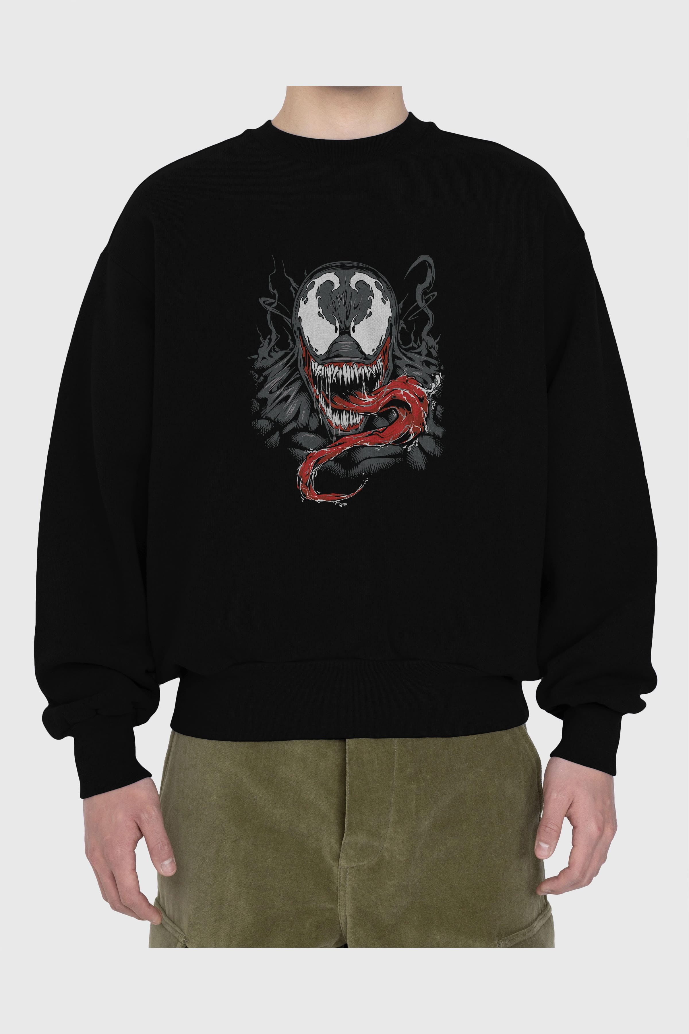 Venom (18) Ön Baskılı Oversize Sweatshirt Erkek Kadın Unisex