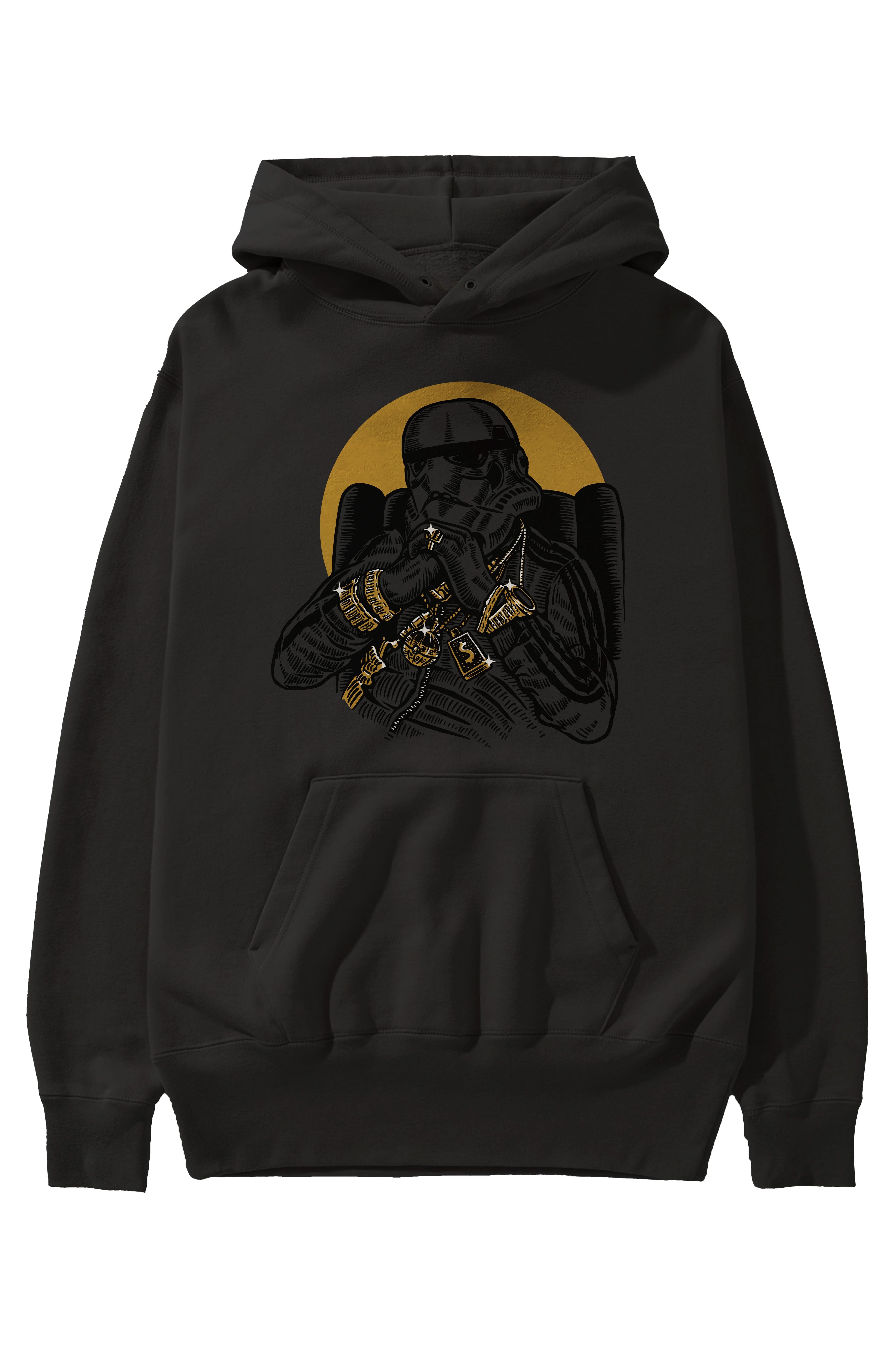 Trooper Dee Jay Ön Baskılı Hoodie Oversize Kapüşonlu Sweatshirt Erkek Kadın Unisex