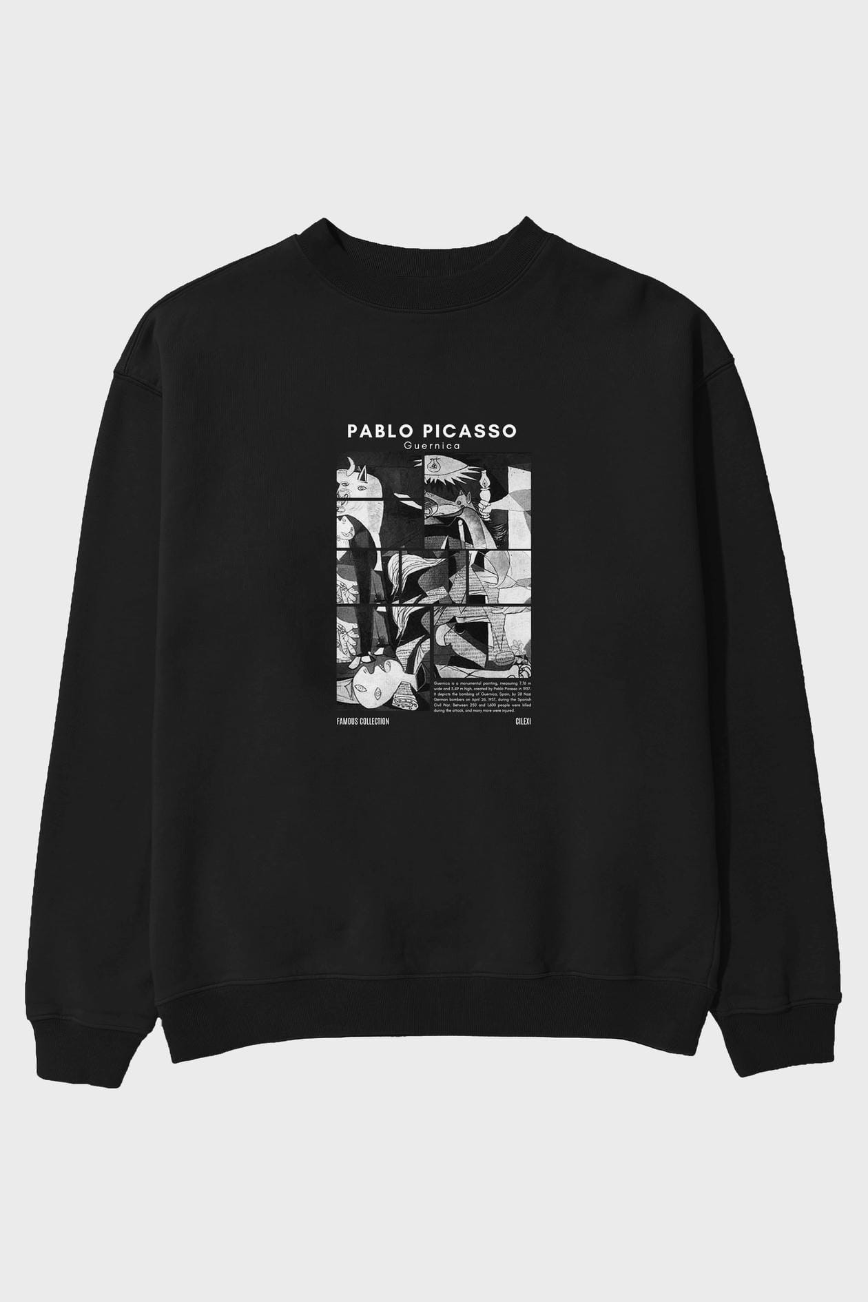 Pablo Picasso Guernica ön Baskılı Oversize Sweatshirt Erkek Kadın Unisex
