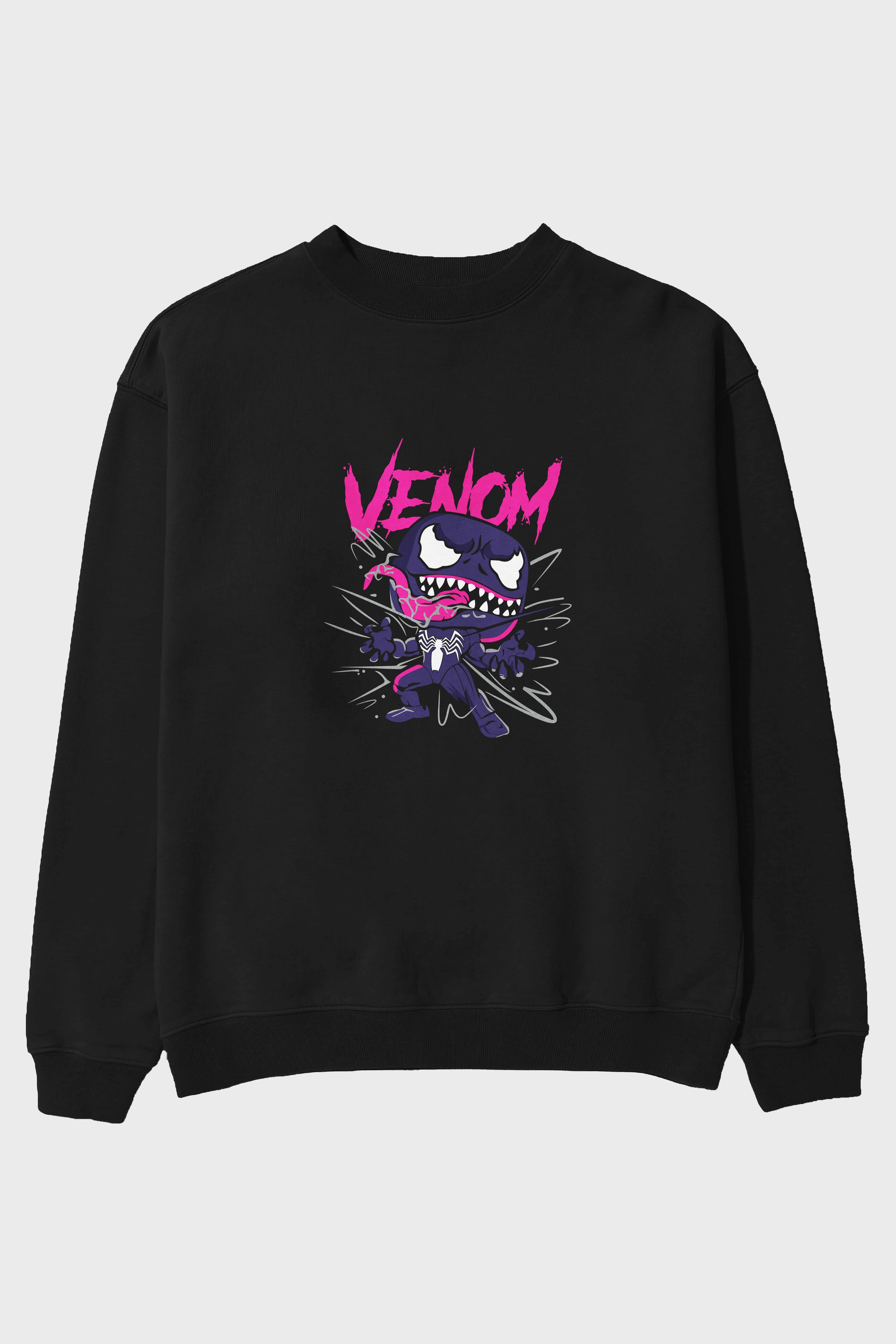 Venom (20) Ön Baskılı Oversize Sweatshirt Erkek Kadın Unisex