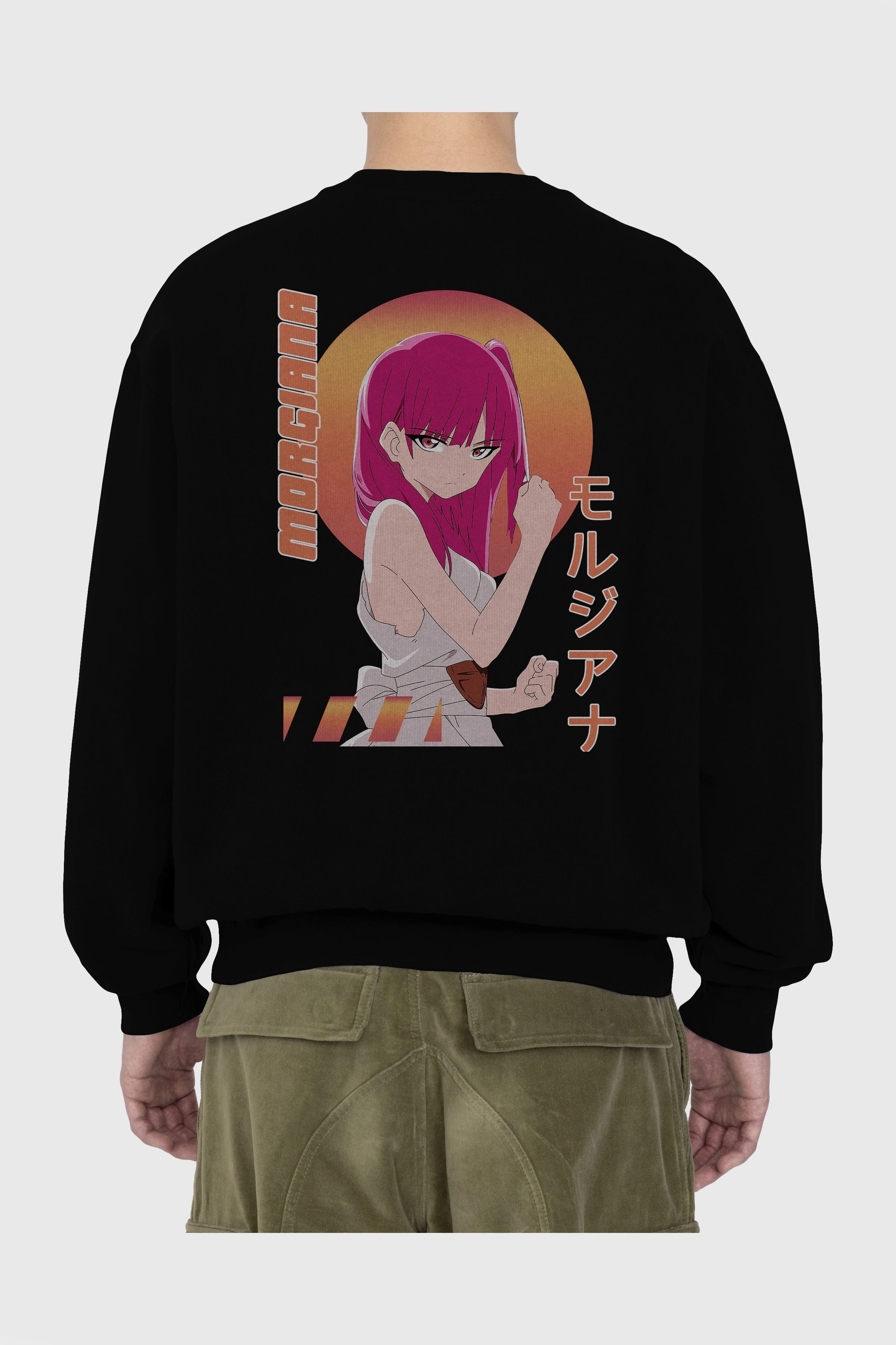 Morgiana 5 Anime Arka Baskılı Oversize Sweatshirt Erkek Kadın Unisex