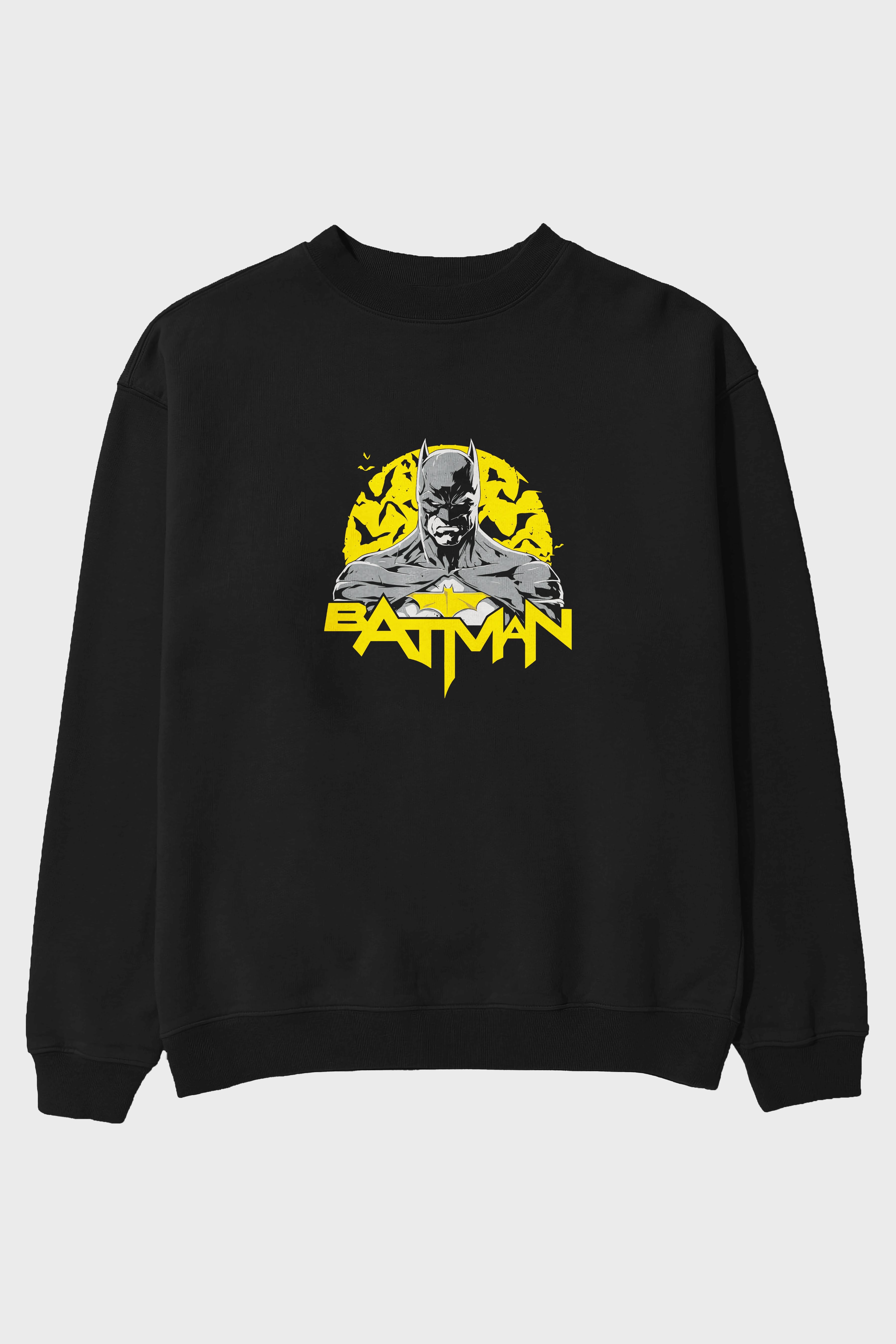 Batman (10) Ön Baskılı Oversize Sweatshirt Erkek Kadın Unisex