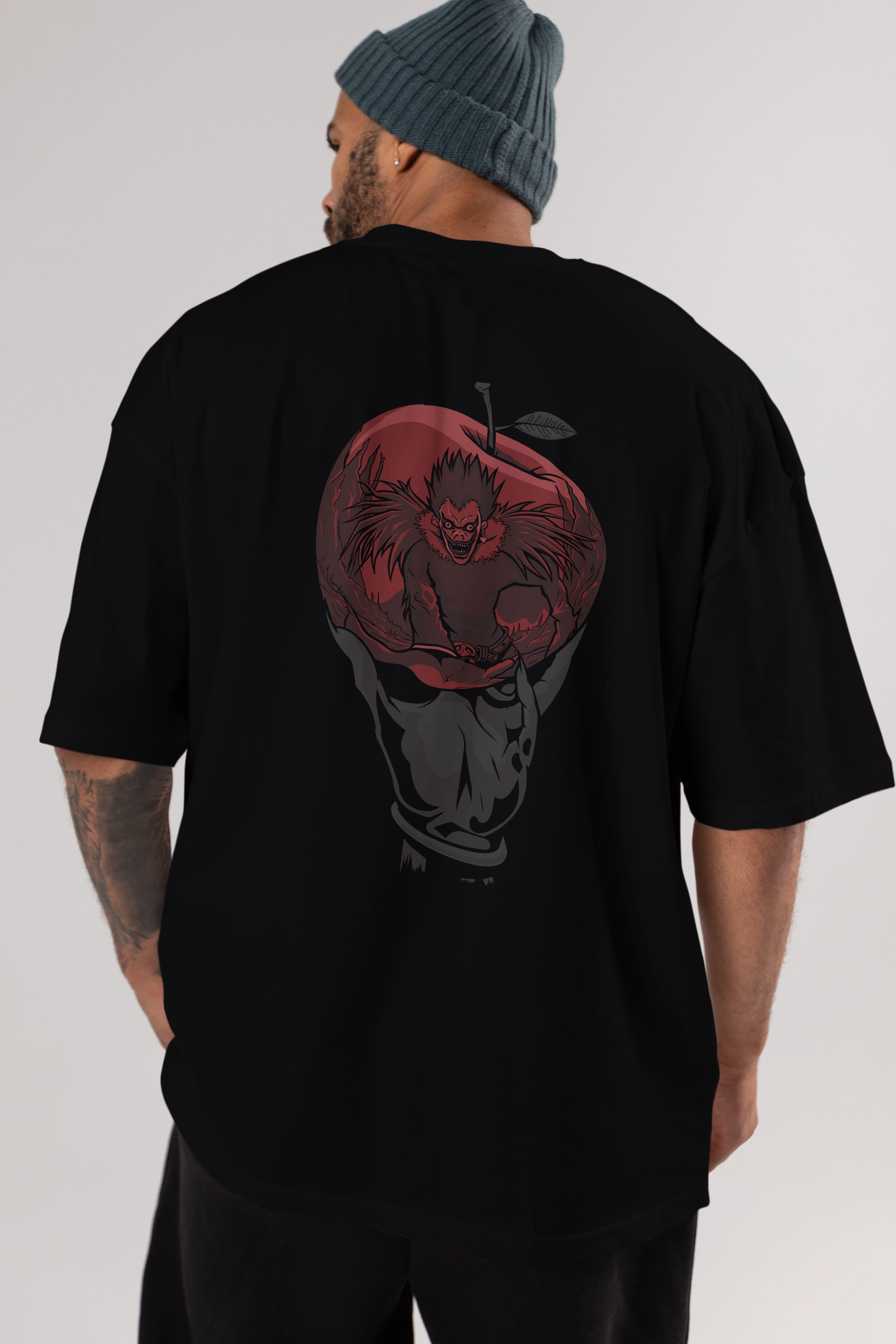 DEATH NOTE -RYUK Anime Arka Baskılı Oversize t-shirt Erkek Kadın Unisex