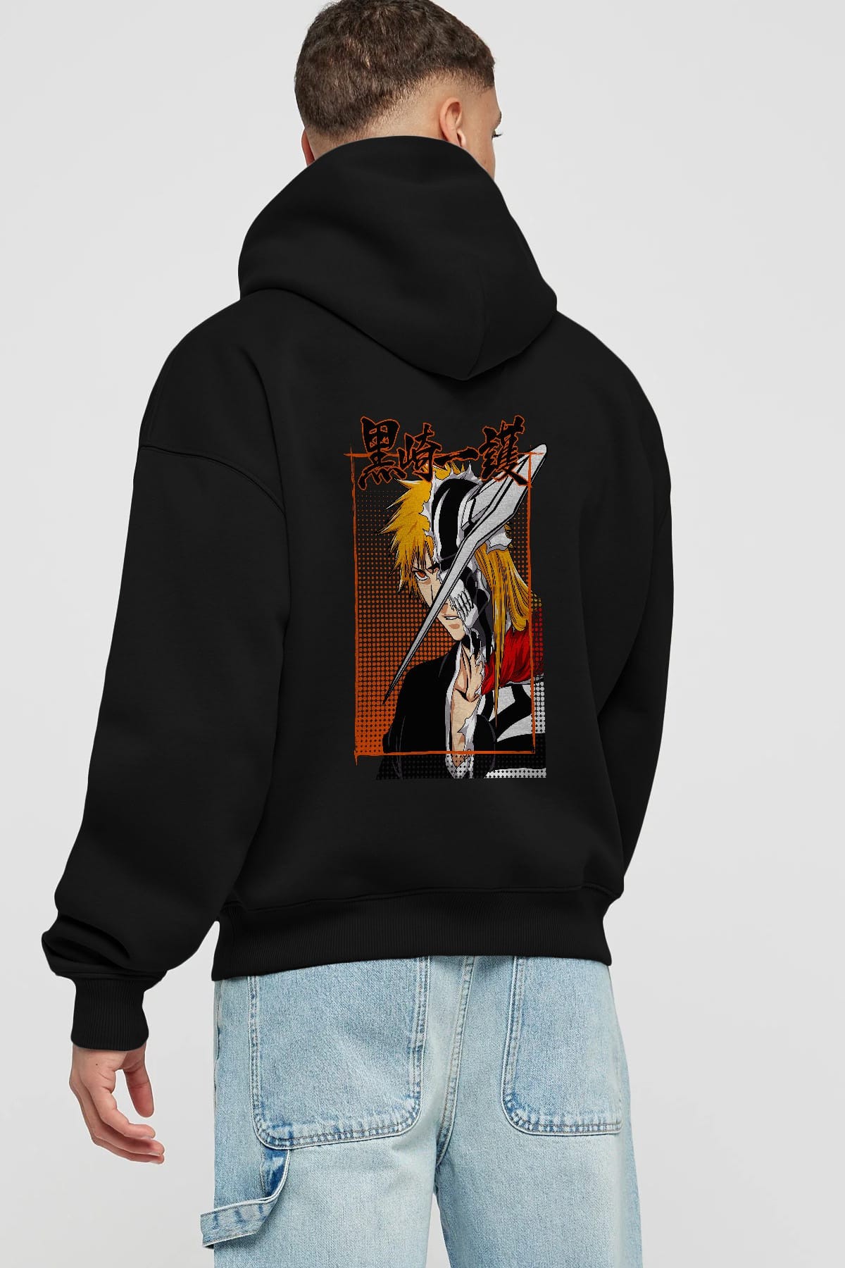 thelust Anime Arka Baskılı Hoodie Oversize Kapüşonlu Sweatshirt Erkek Kadın Unisex