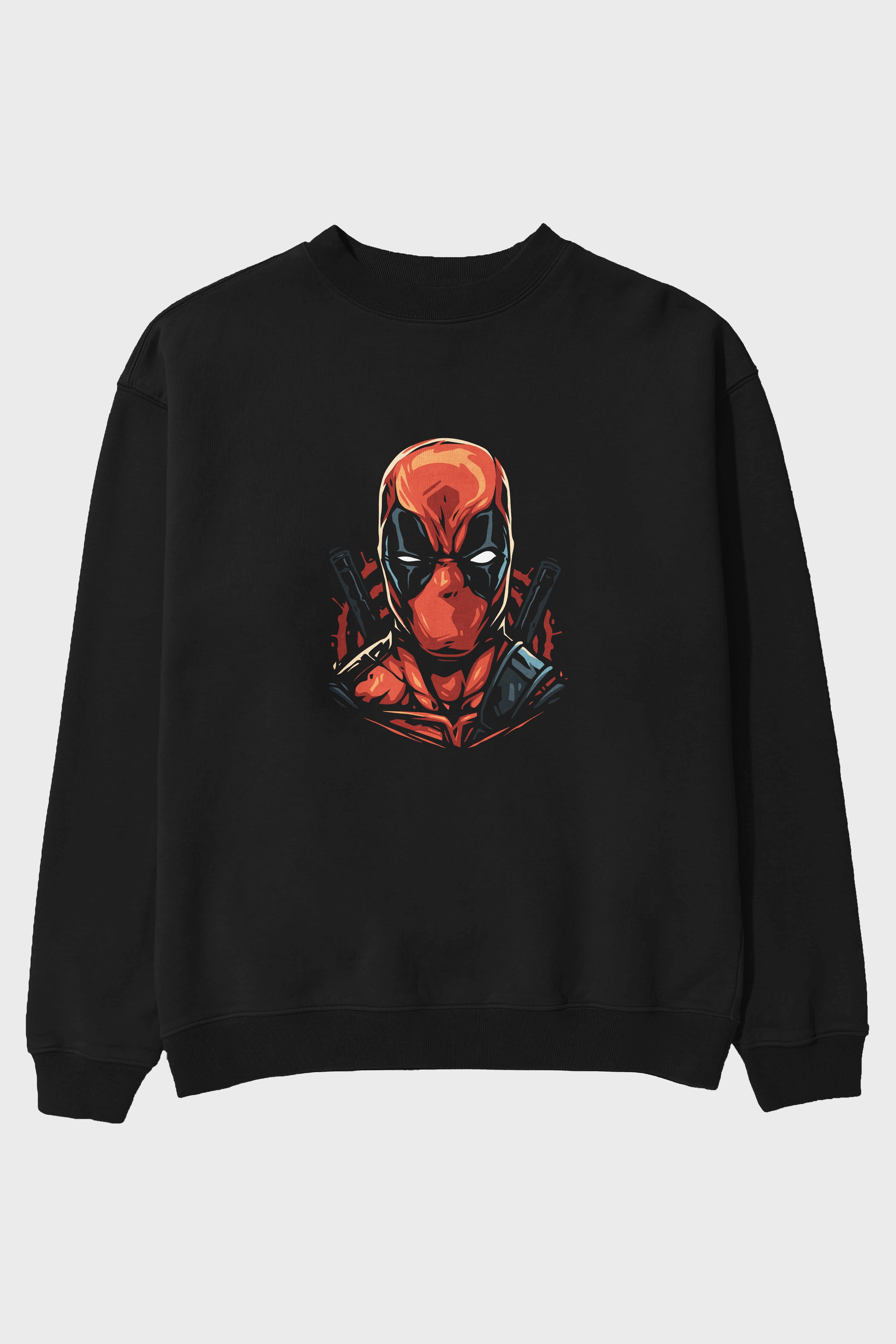 Deadpool (10) Ön Baskılı Oversize Sweatshirt Erkek Kadın Unisex