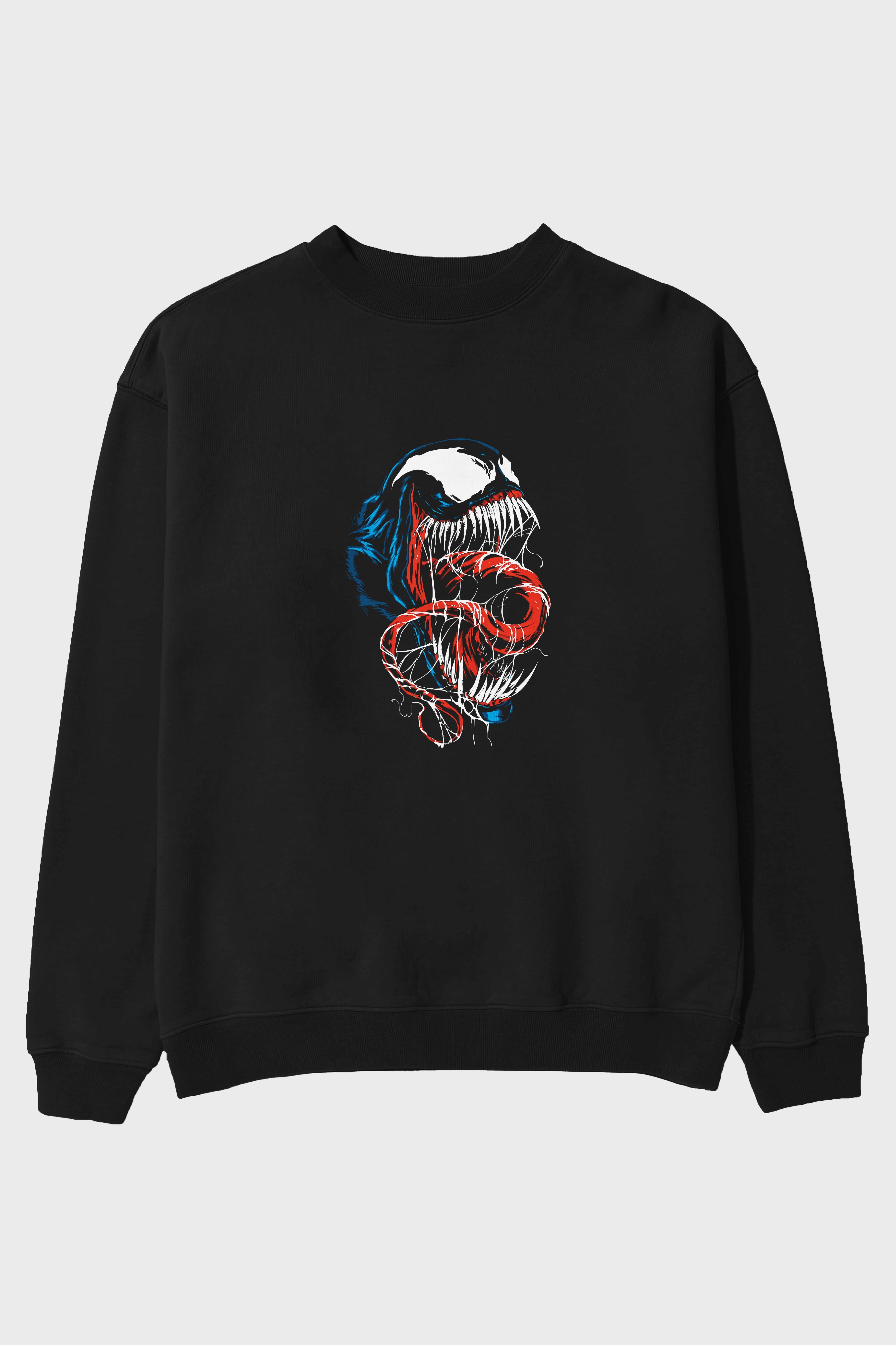 Venom (10) Ön Baskılı Oversize Sweatshirt Erkek Kadın Unisex