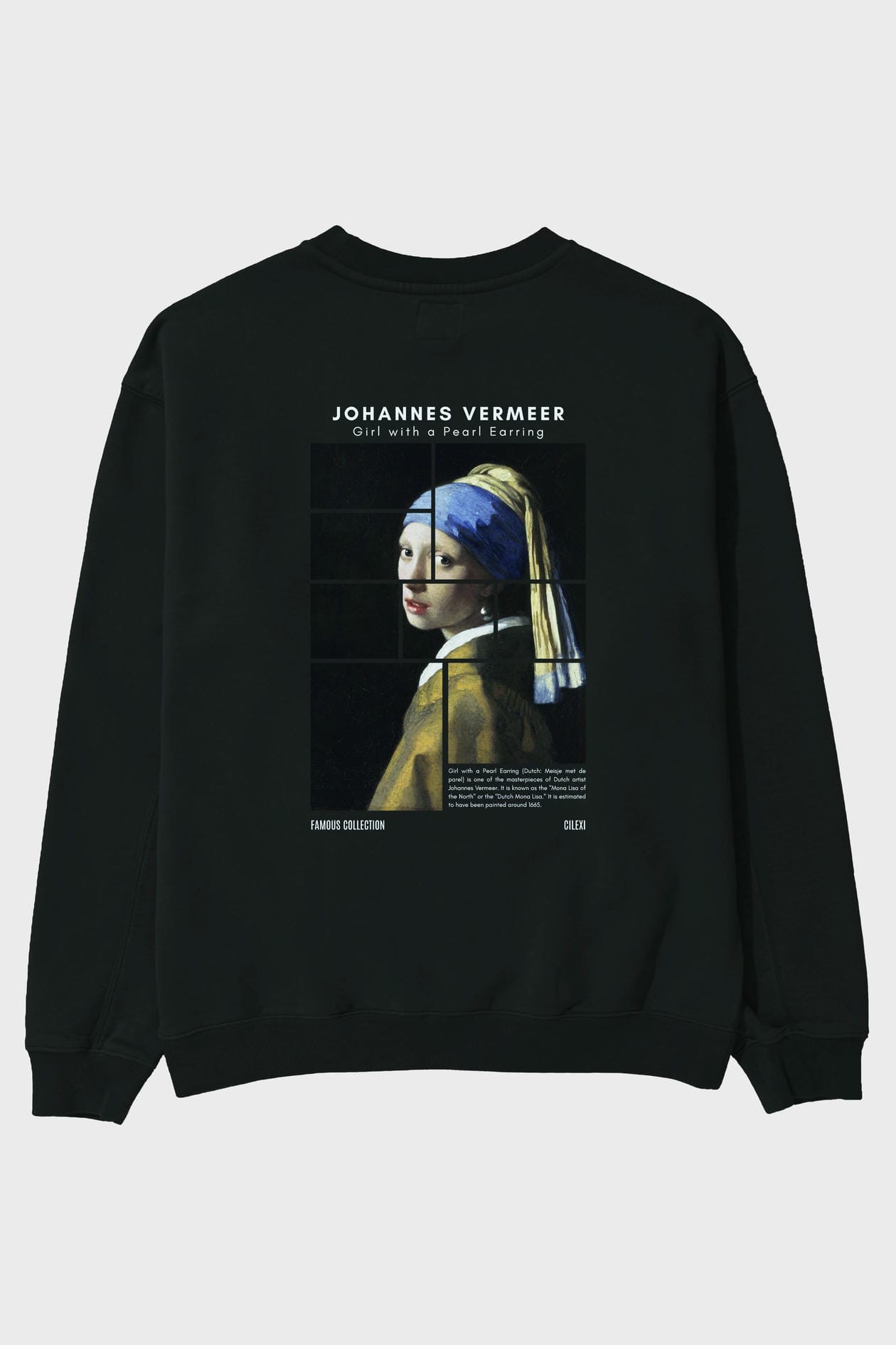 Johannes Vermeer Arka Baskılı Oversize Sweatshirt Erkek Kadın Unisex