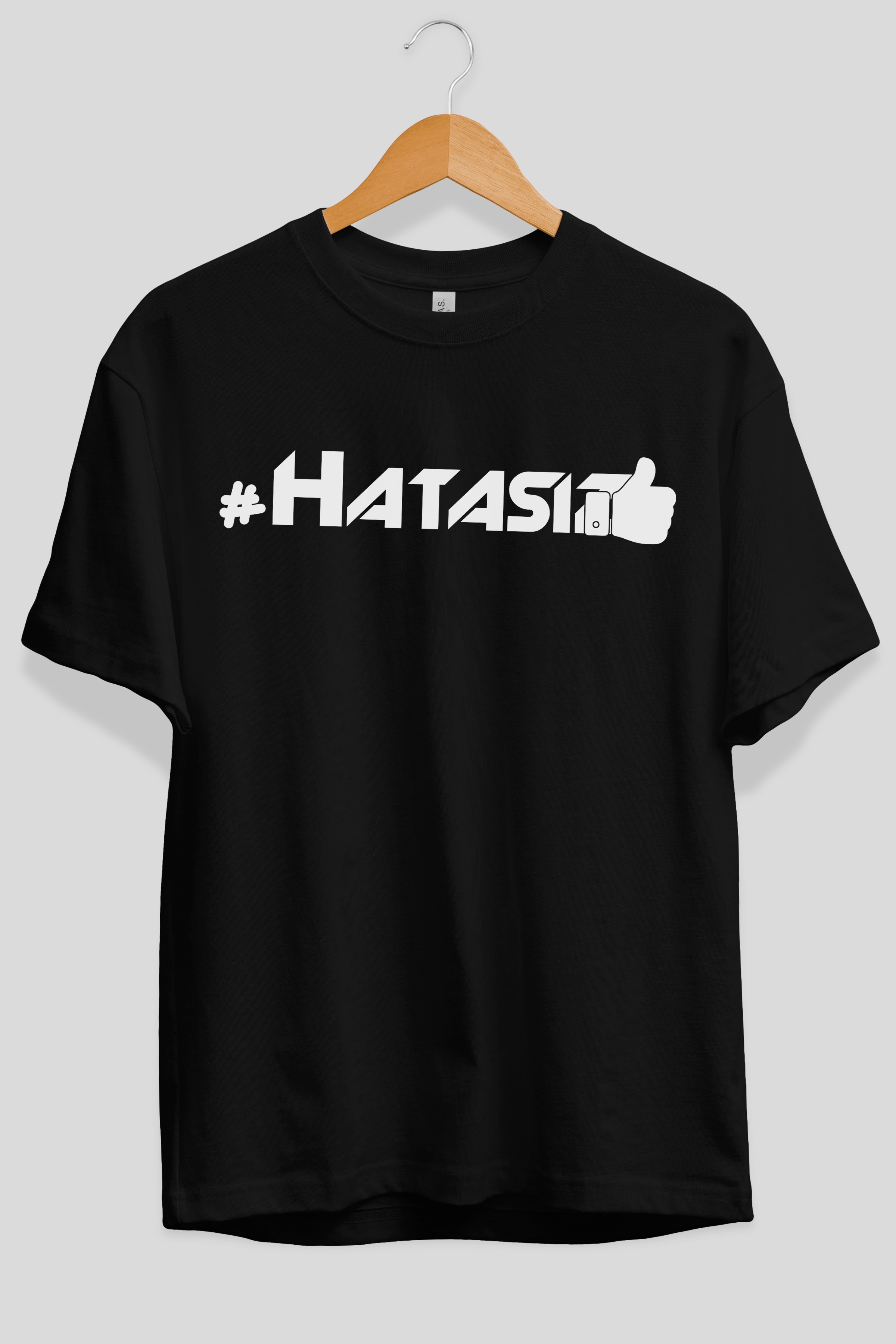 Hatasız Ön Baskılı Oversize t-shirt %100 pamuk Erkek Kadın Unisex