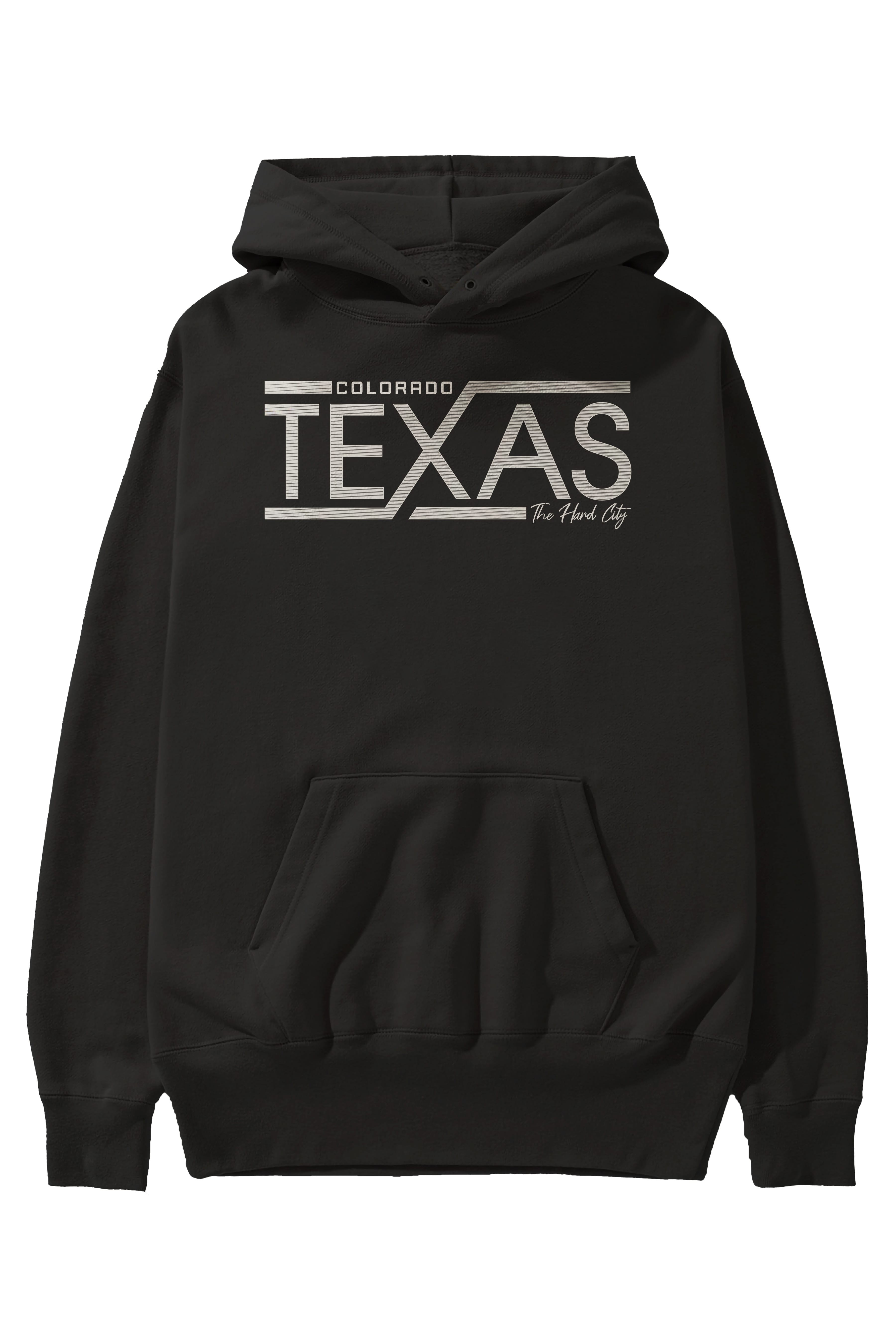 Texas Ön Baskılı Oversize Hoodie Kapüşonlu Sweatshirt Erkek Kadın Unisex