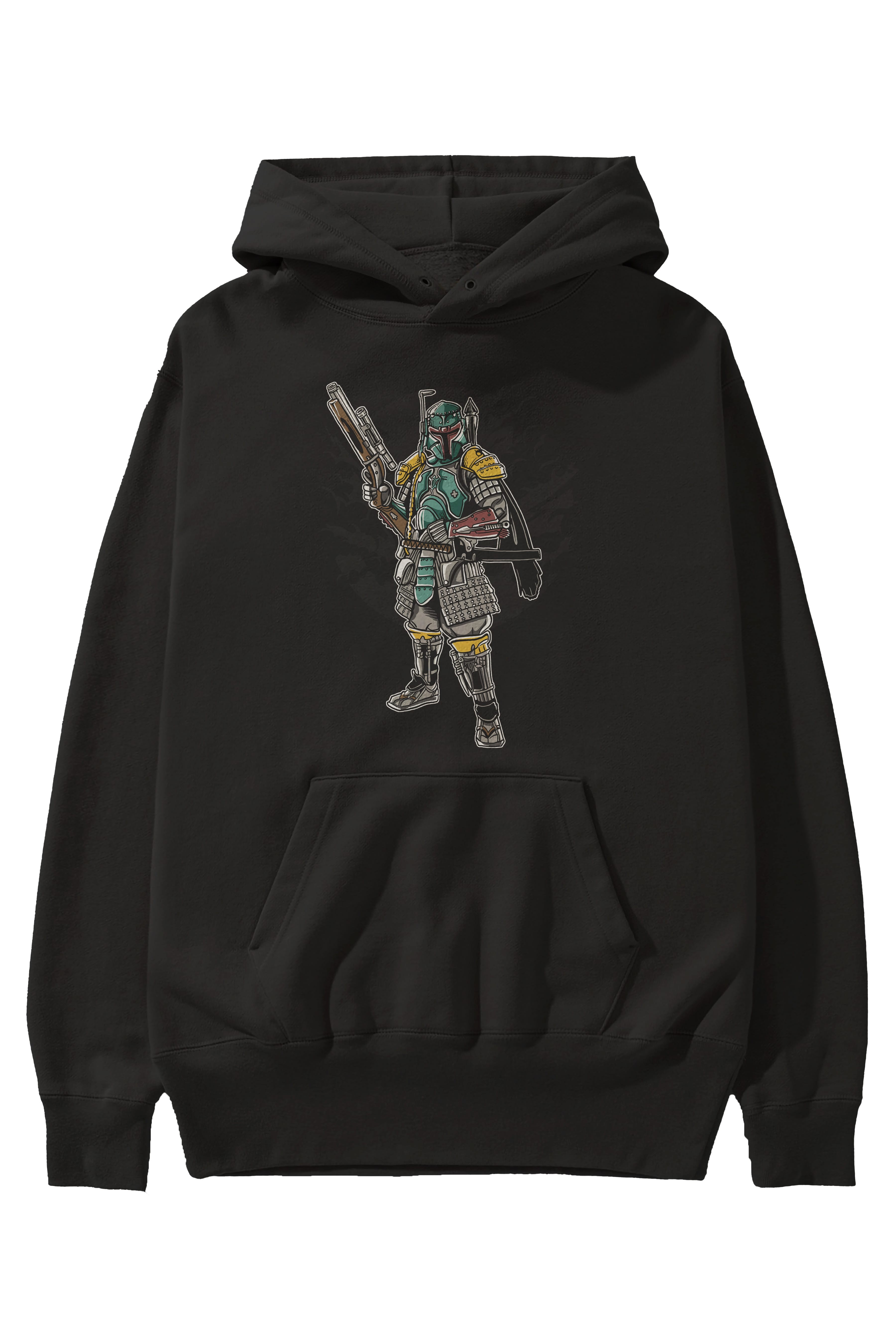 Ronin Hunter Ön Baskılı Hoodie Oversize Kapüşonlu Sweatshirt Erkek Kadın Unisex