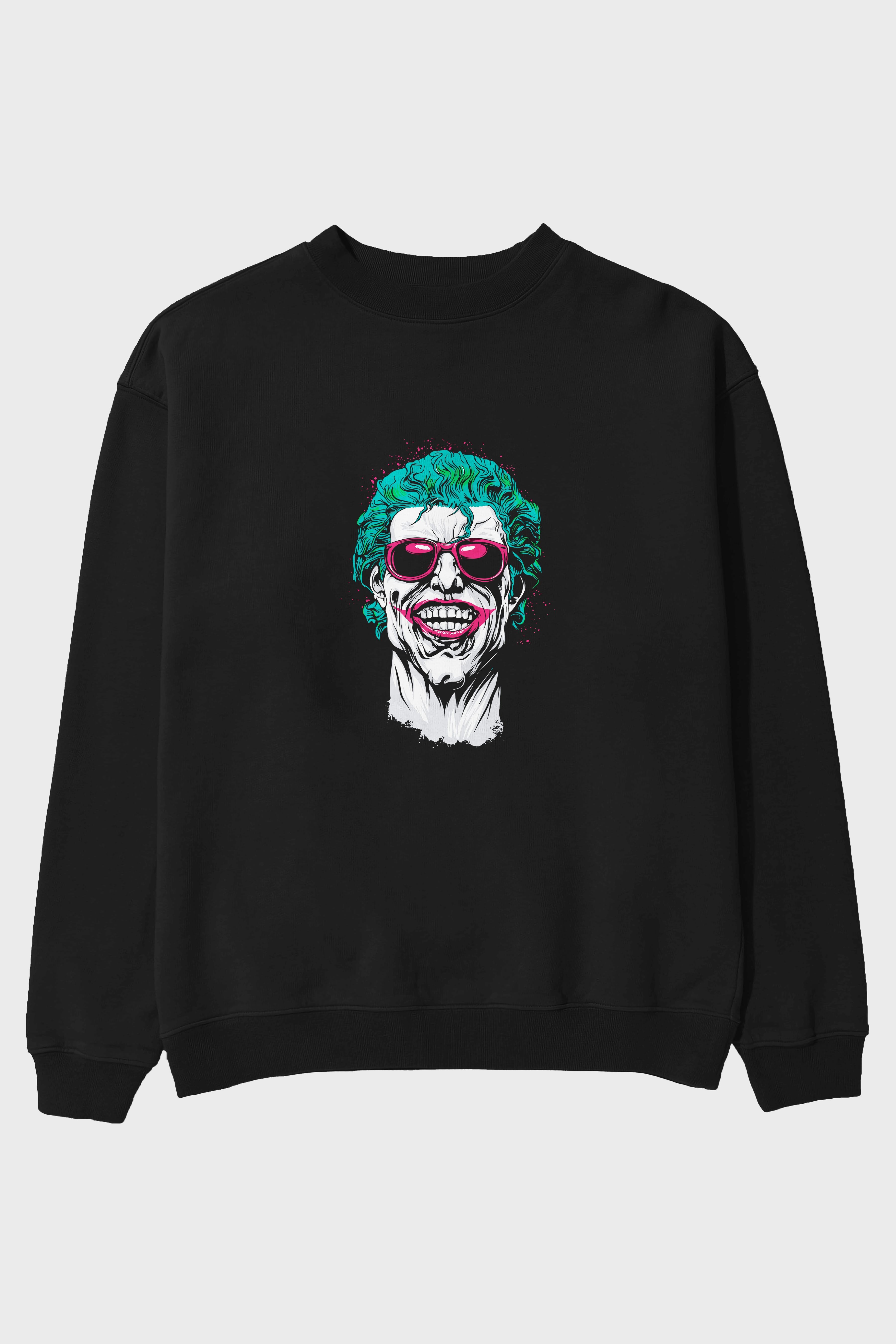 Joker 1 Ön Baskılı Oversize Sweatshirt Erkek Kadın Unisex