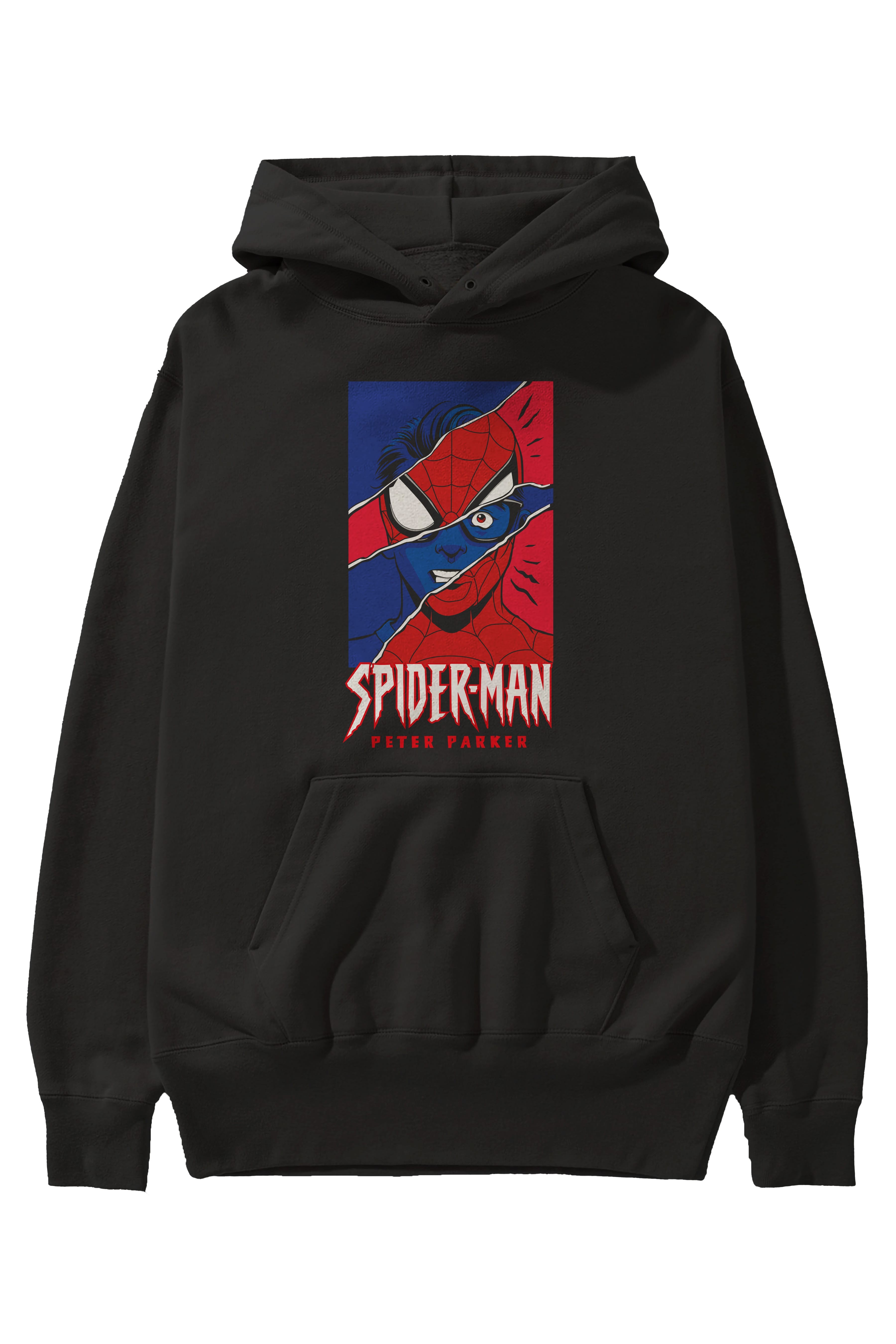 Spiderman (13) Ön Baskılı Hoodie Oversize Kapüşonlu Sweatshirt Erkek Kadın Unisex