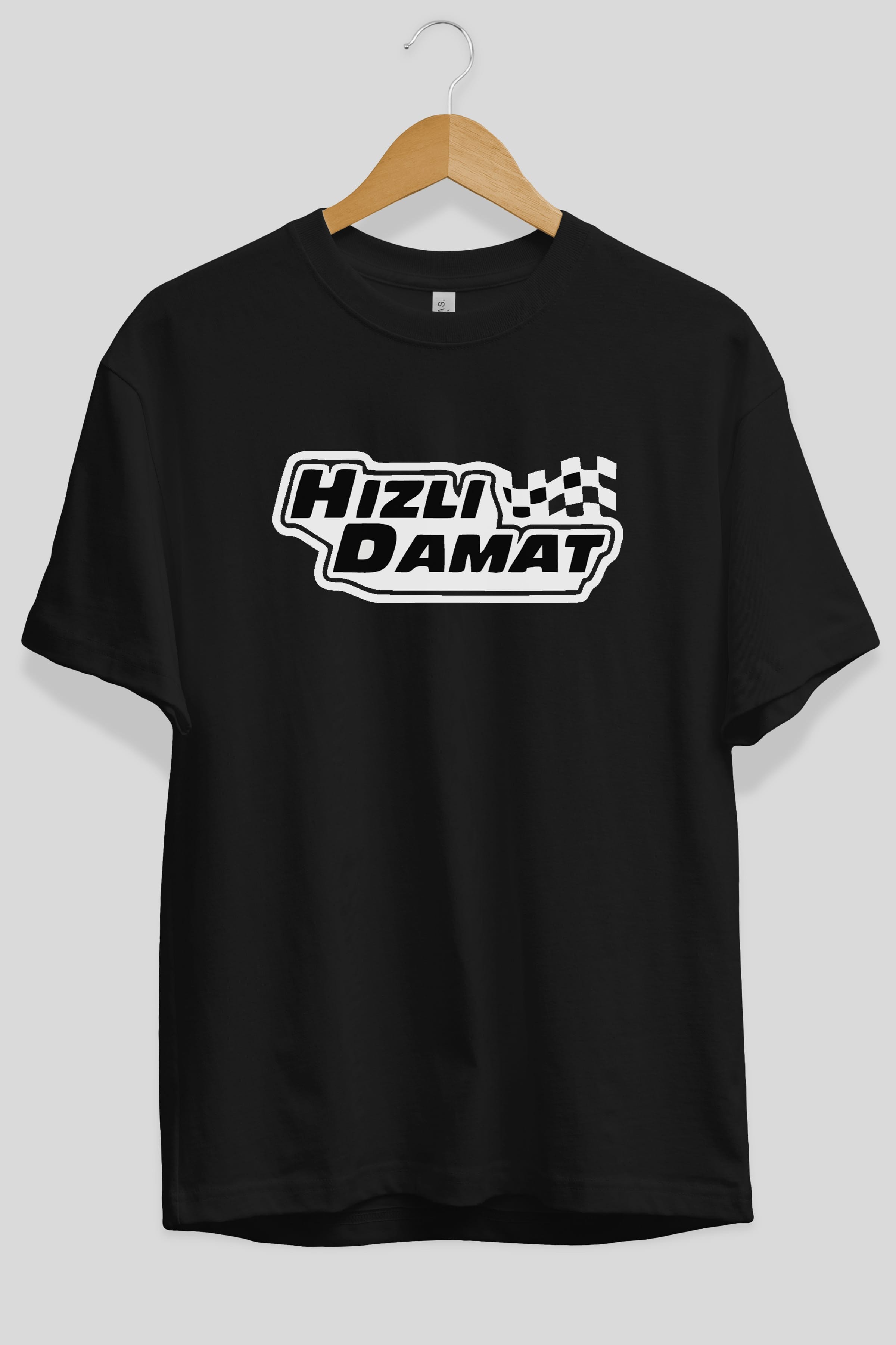 Hızlı Damat Ön Baskılı Oversize t-shirt %100 pamuk Erkek Kadın Unisex