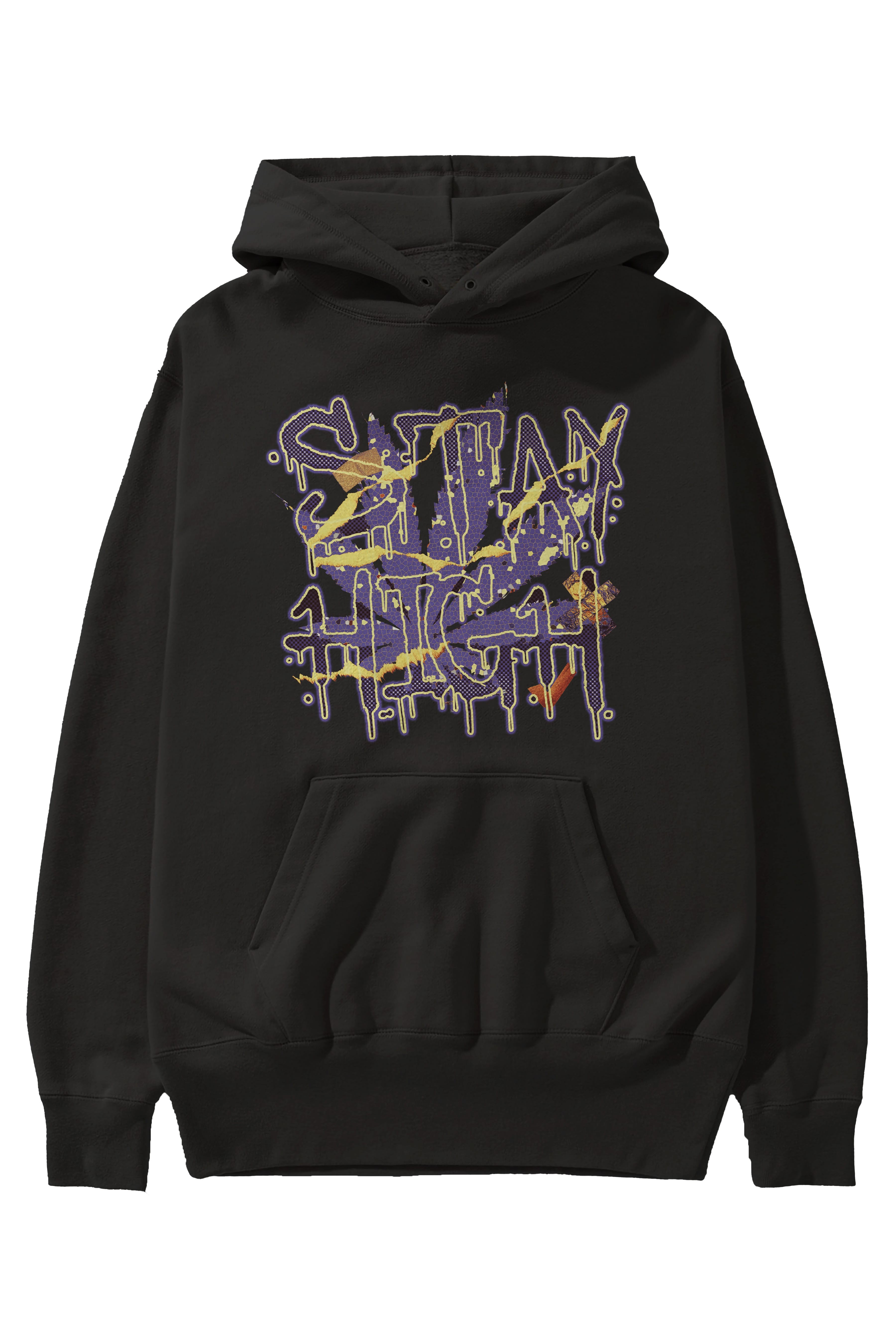 Stay High Ön Baskılı Hoodie Oversize Kapüşonlu Sweatshirt Erkek Kadın Unisex