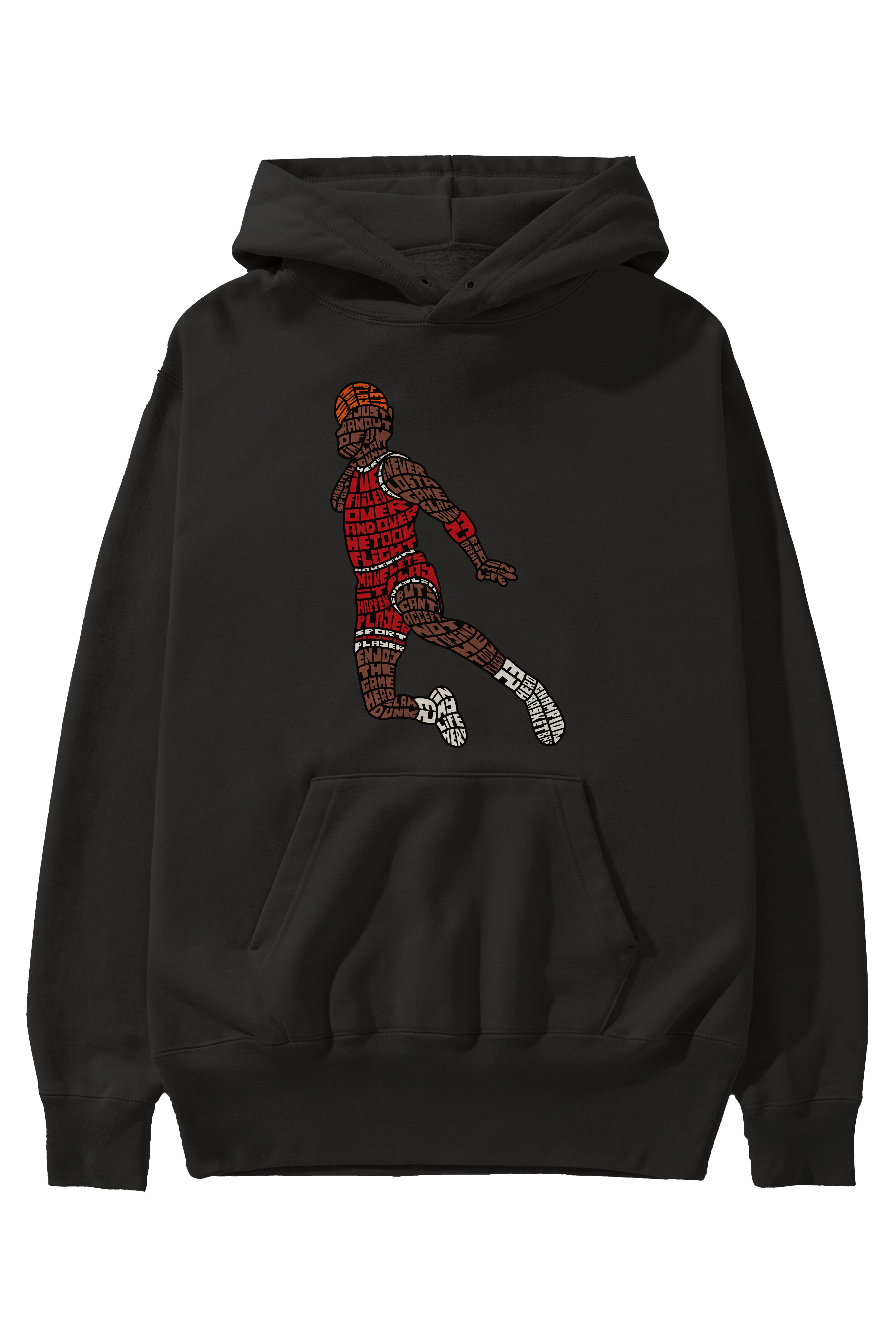 Slamdunk Ön Baskılı Hoodie Oversize Kapüşonlu Sweatshirt Erkek Kadın Unisex