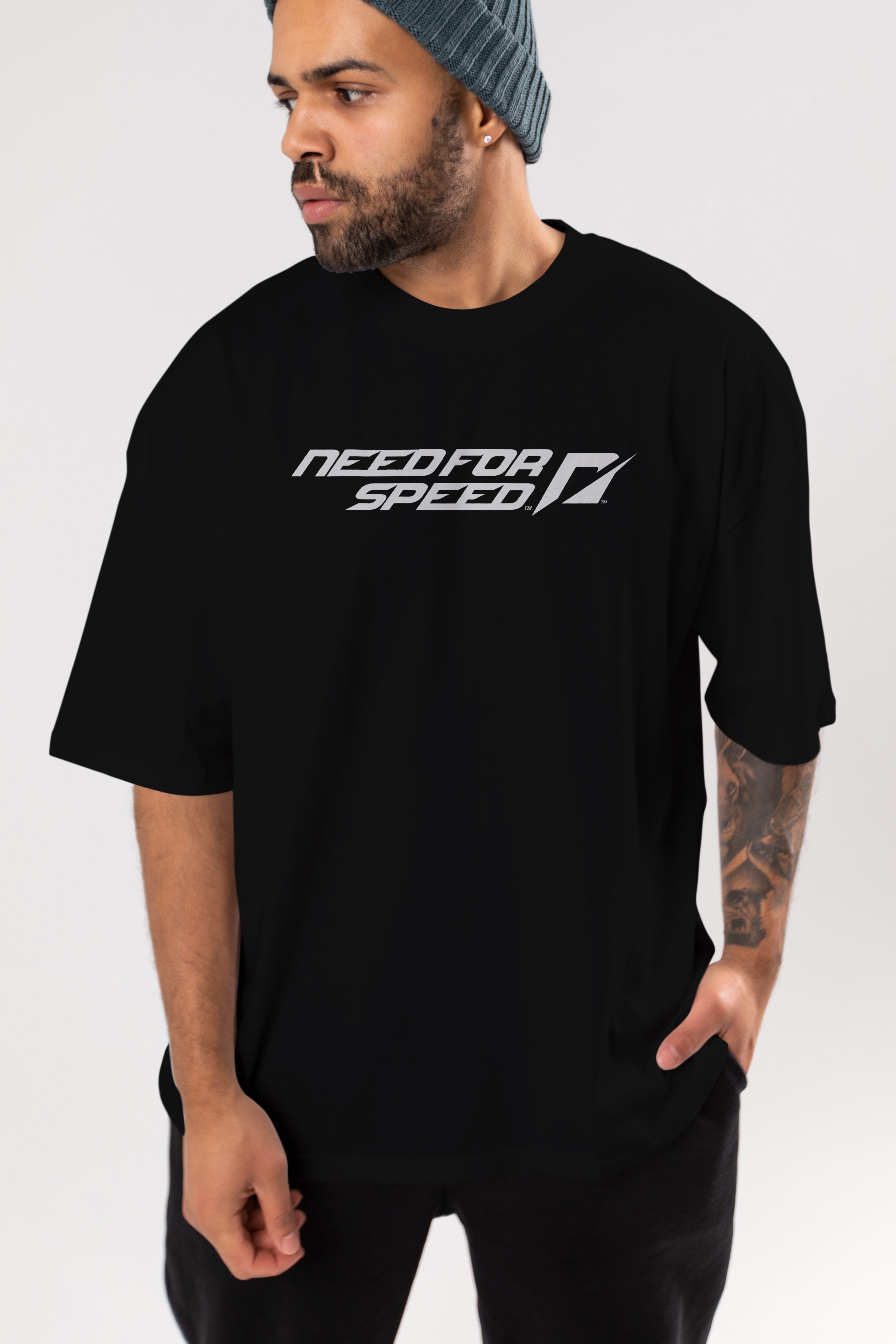Need For Speed Ön Baskılı Oversize t-shirt %100 pamuk Erkek Kadın Unisex