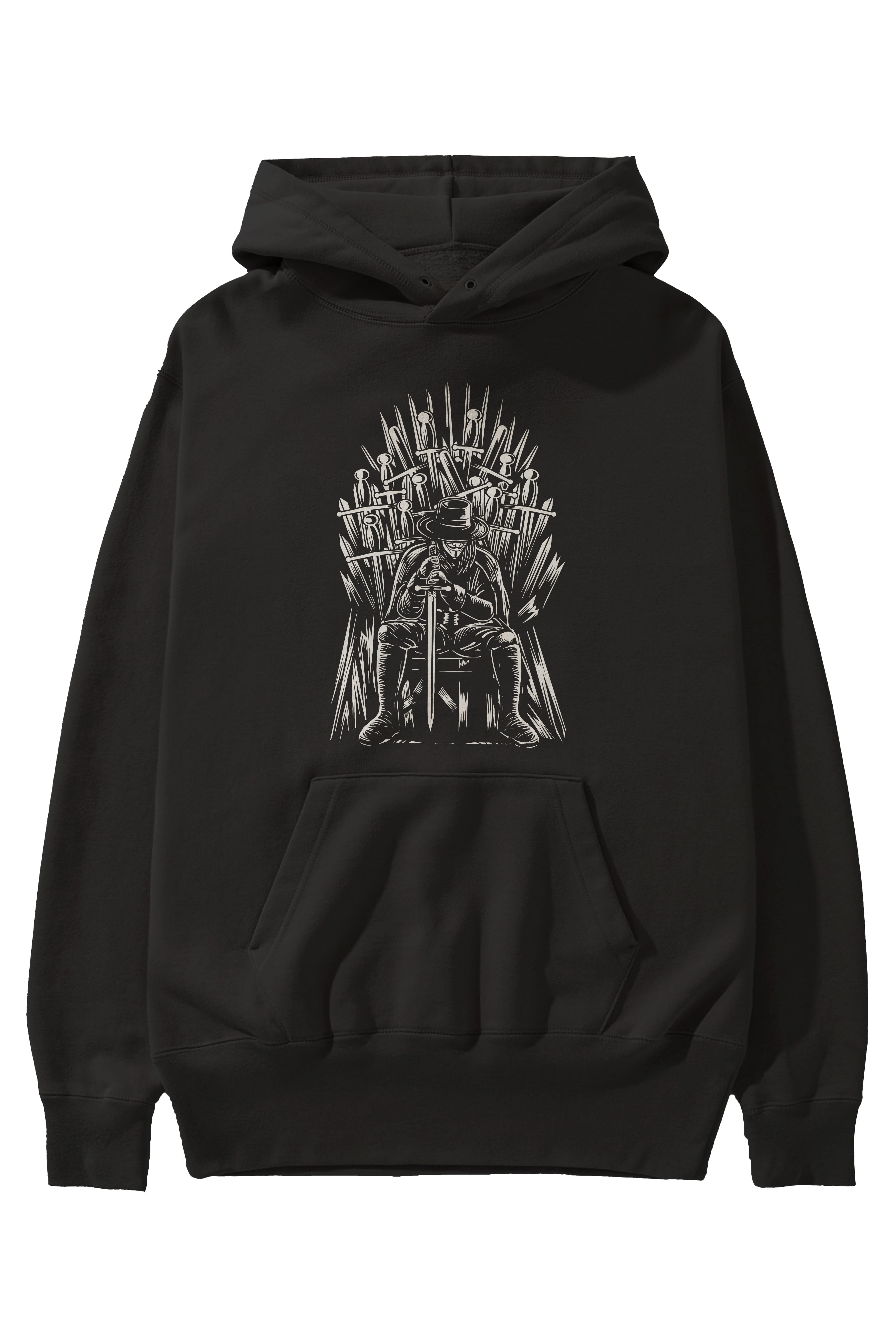 The Thrones Of Vendetta Ön Baskılı Hoodie Oversize Kapüşonlu Sweatshirt Erkek Kadın Unisex